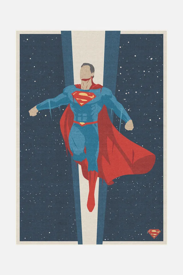 teppana-superman-weltraum-dunkelblau-teppich-kinder-waschbar image 1