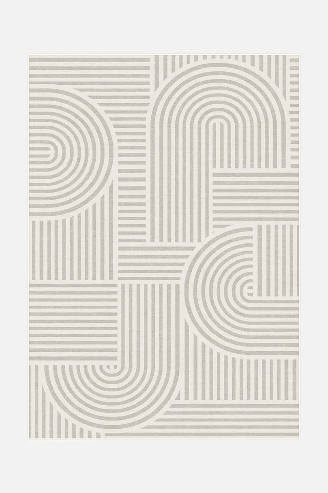 teppana-band-greige-teppich-waschbarer-indoor-teppich-geometrisch-beige-braun image 1