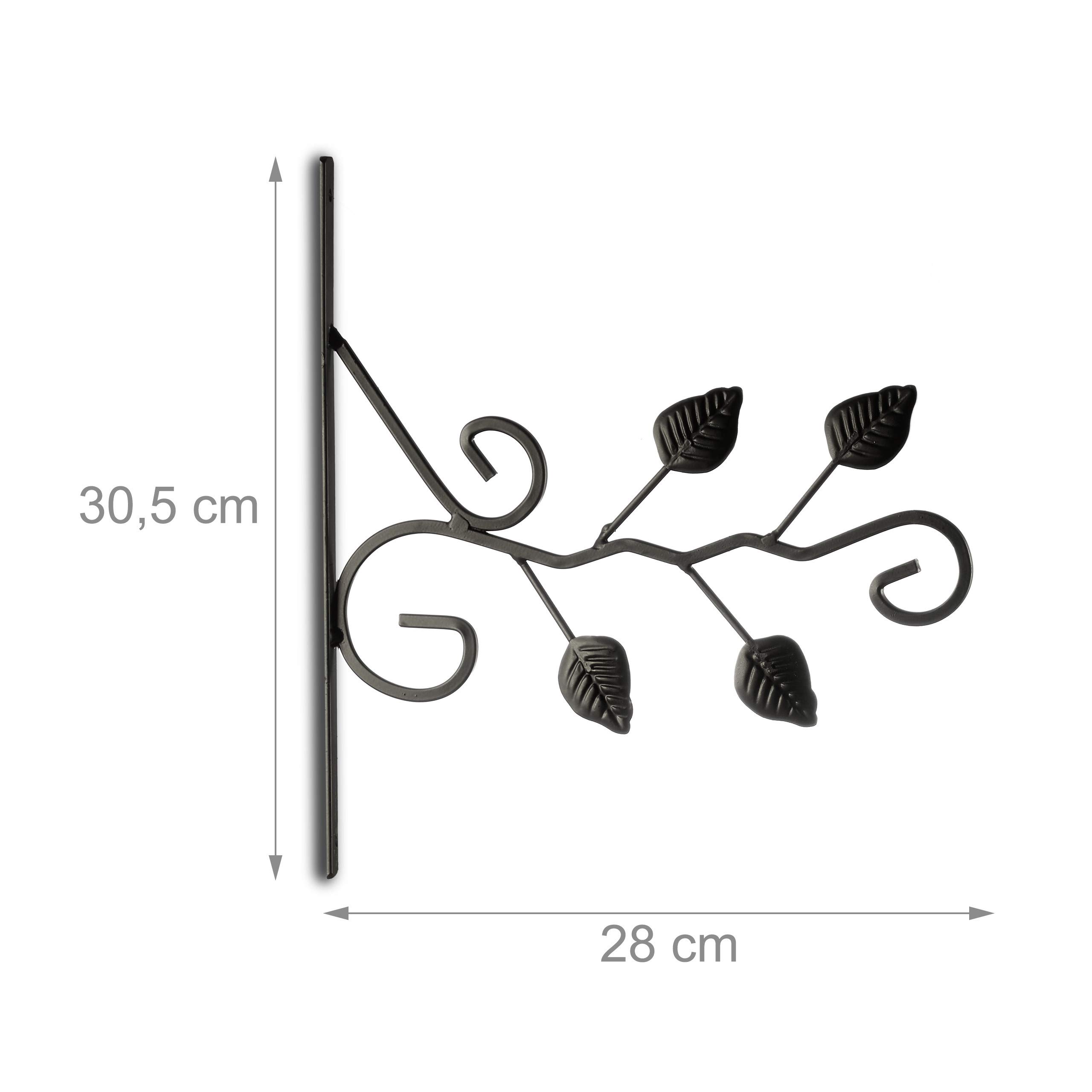 relaxdays-blumenhaken-mit-bl-tter-motiv-wandhalter-f-r-blumenampel-30-5-x-28-cm- image 4