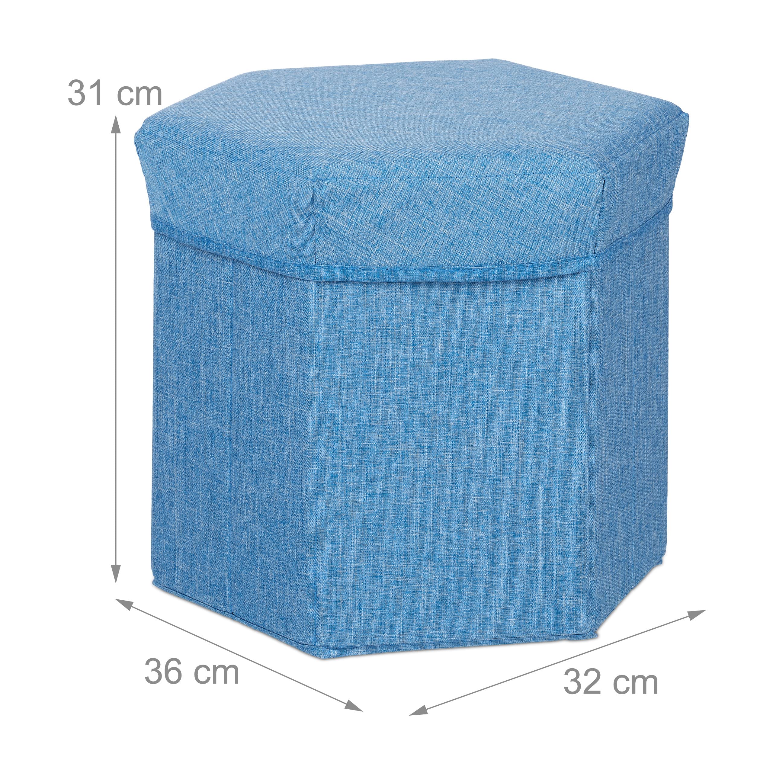 relaxdays-sitzhocker-mit-stauraum-stoff-blau-31x36x32cm image 3