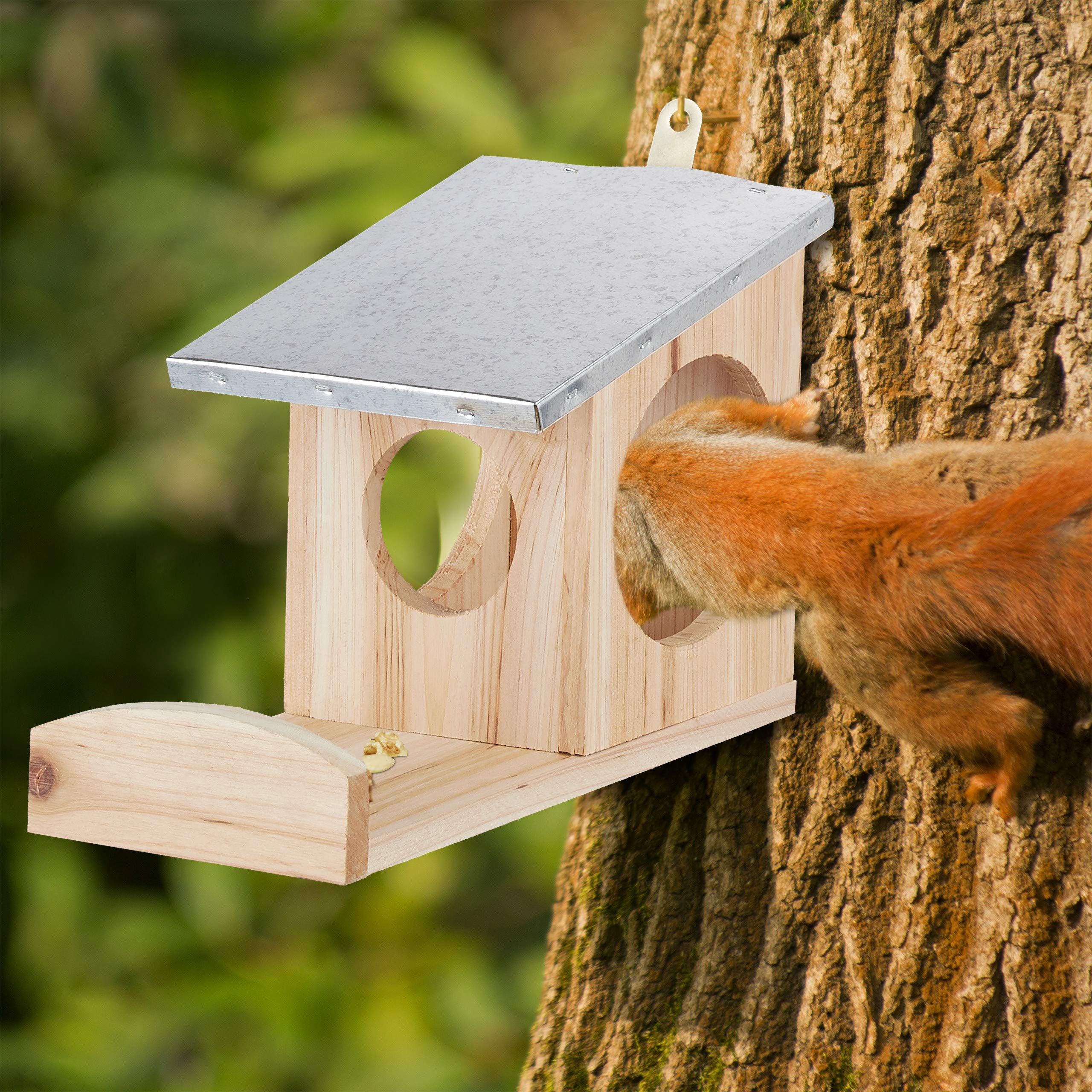 relaxdays-eichh-rnchen-futterhaus-holz-geflammt-braun-mit-metalldach-18-x-12-x-2 image 5