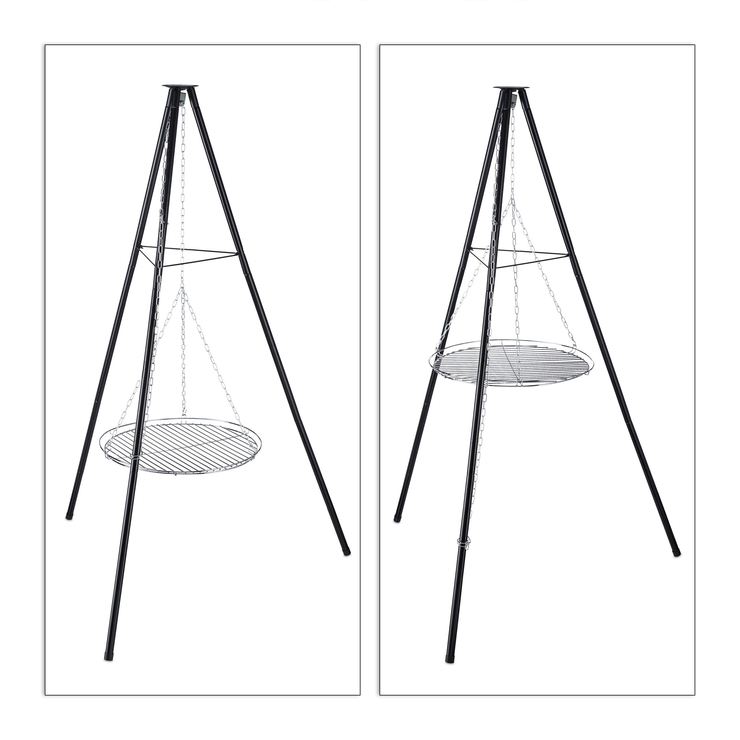 relaxdays-schwenkgrill-mit-feuerschale-49-cm-schwarz-148x105-cm image 7