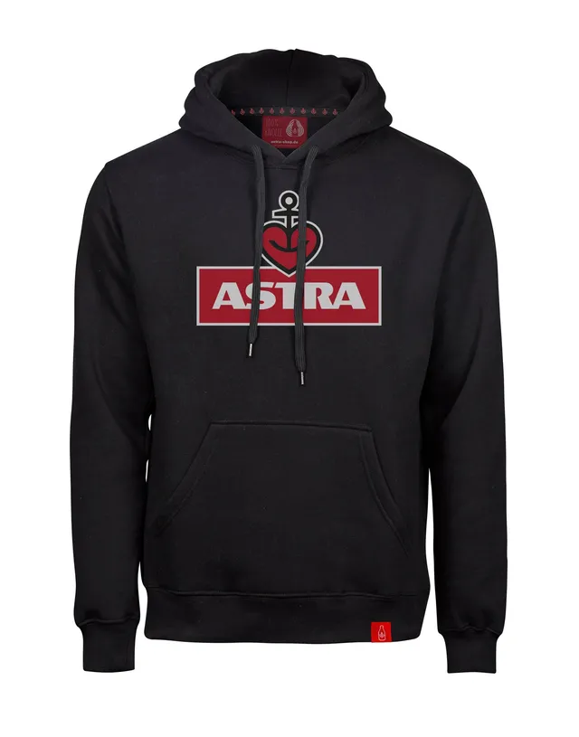 astra-hoodie-herzanker-unisex-schwarz-kapuzen-pullover-mit-logo-print image 1