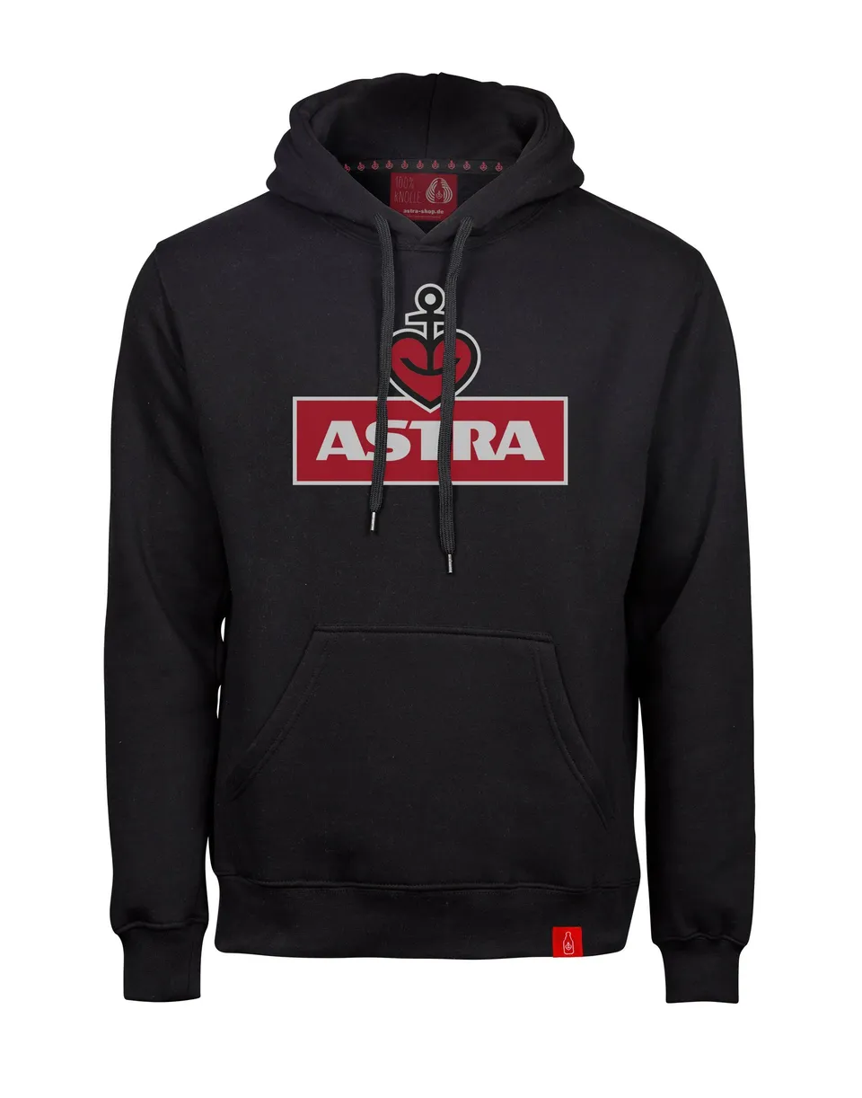 astra-hoodie-herzanker-unisex-schwarz-kapuzen-pullover-mit-logo-print image 1