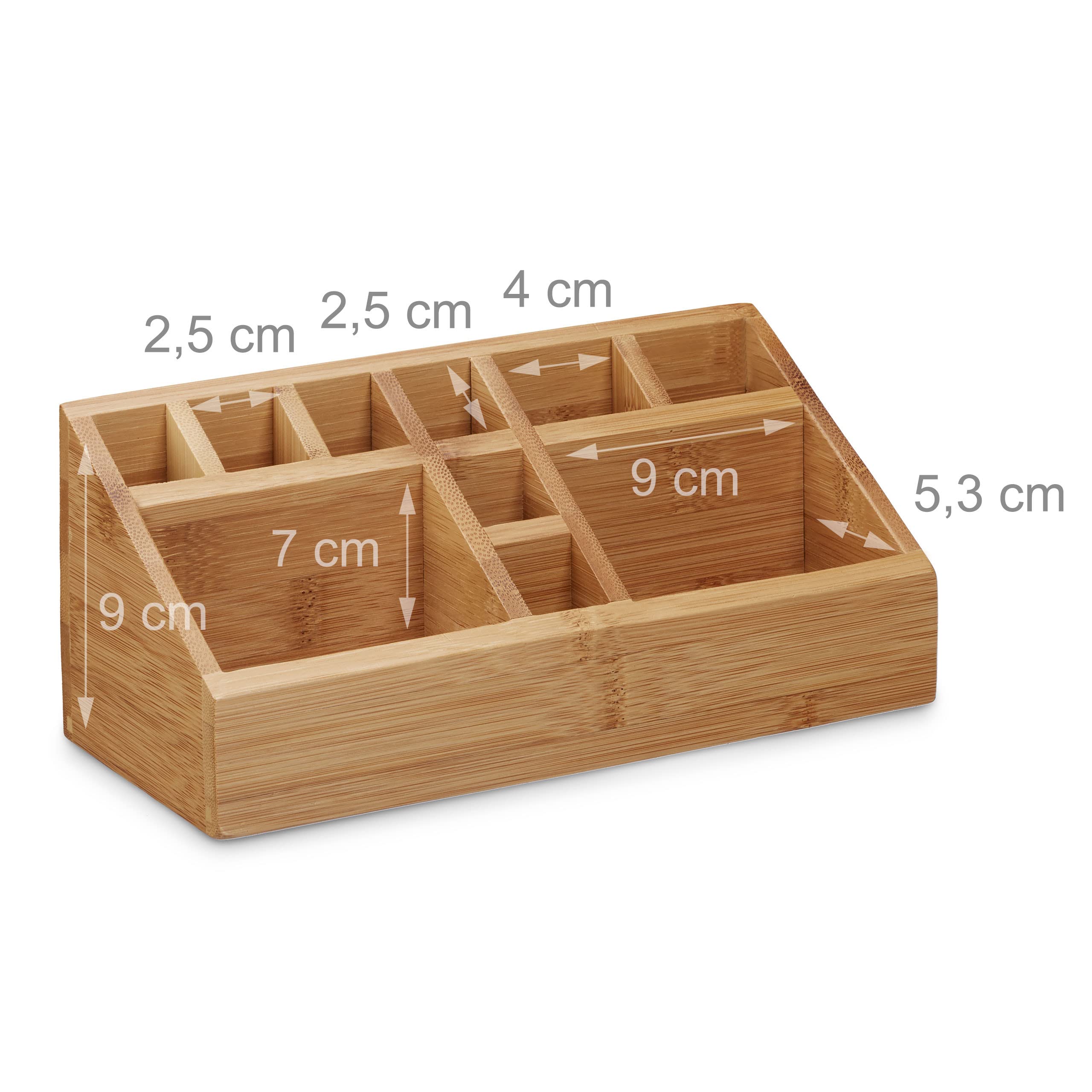 relaxdays-schreibtischorganizer-bambus-10-f-cher-23x10x10-cm-natur image 4