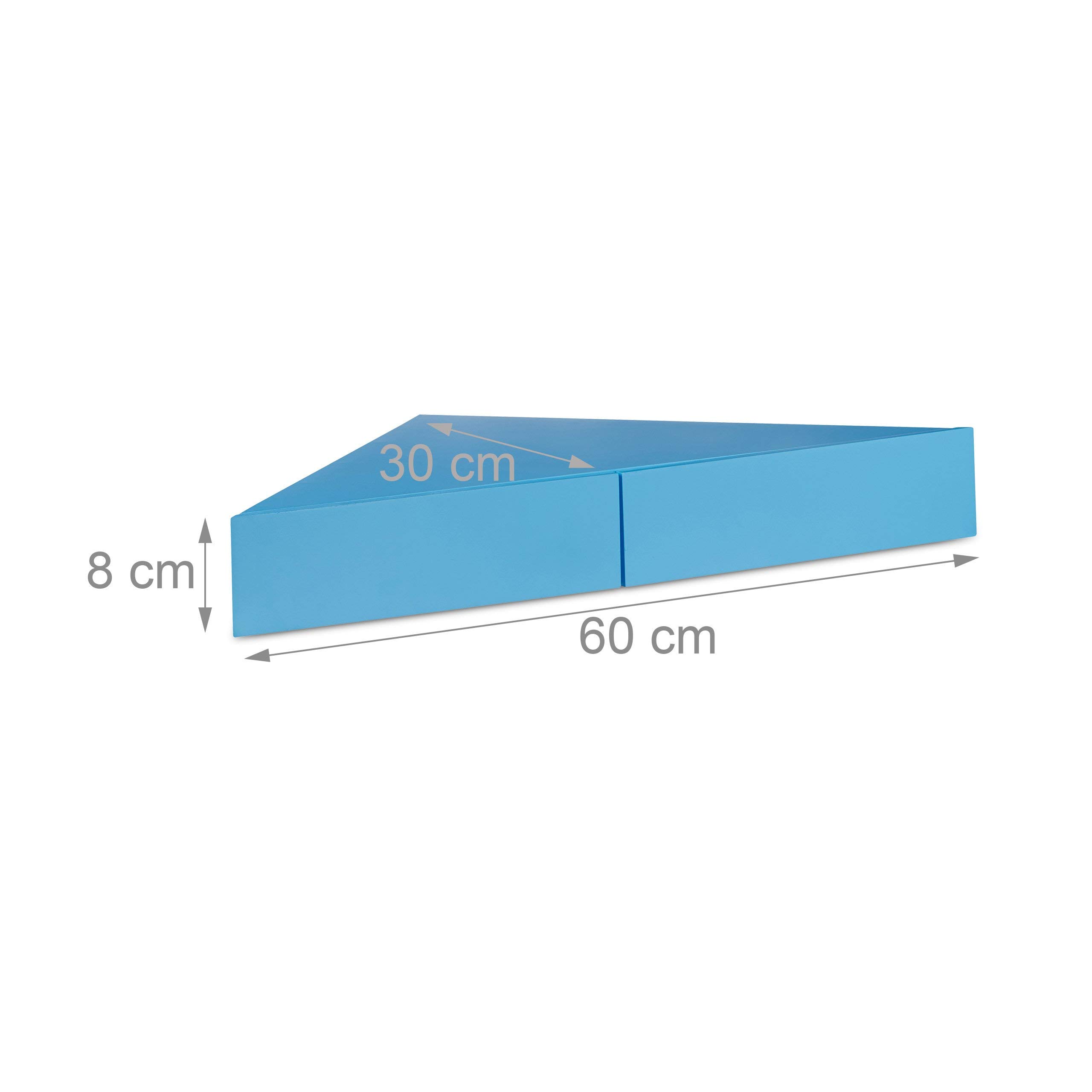 relaxdays-eck-wandregal-dreieck-blau-mit-2-schubladen-60-cm image 3
