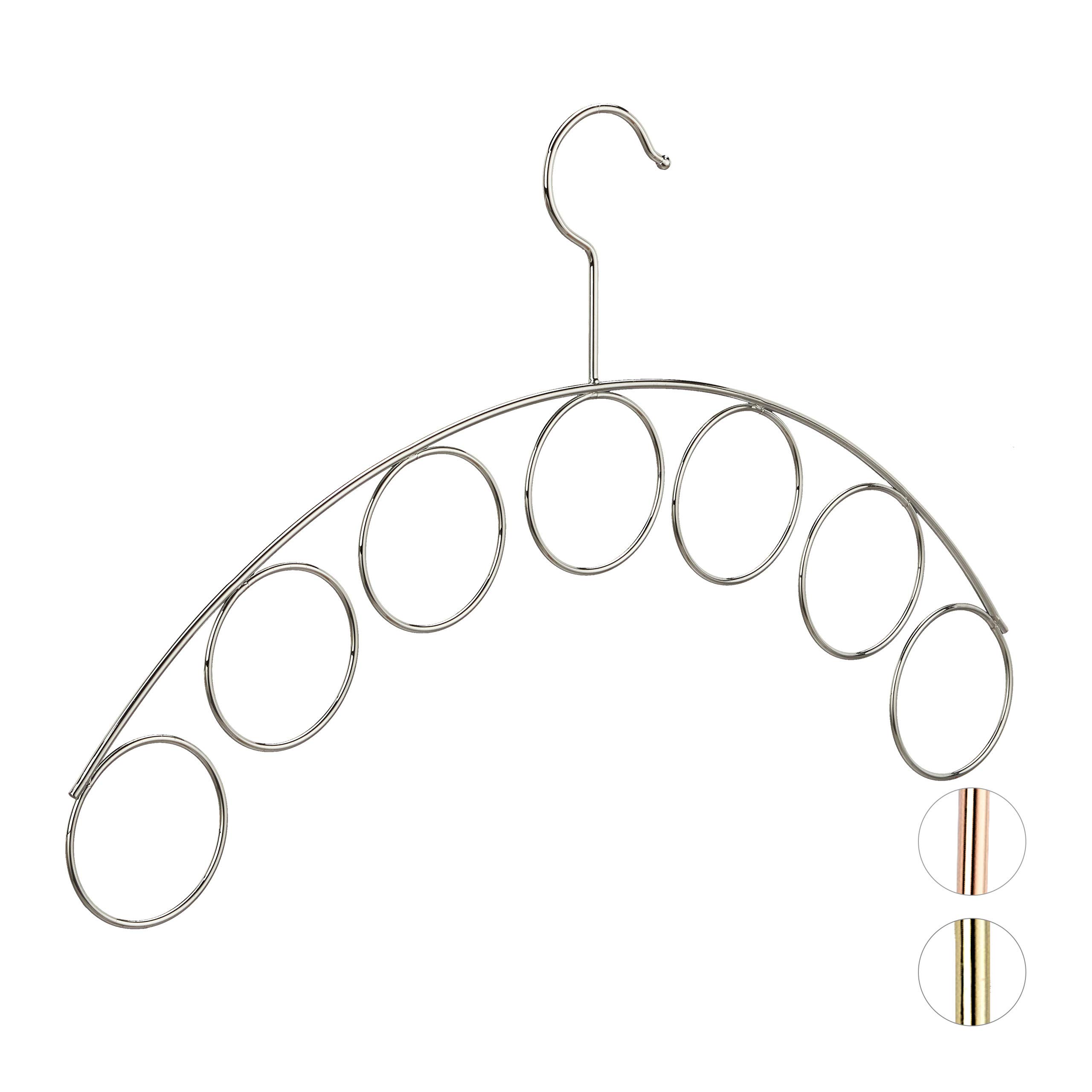relaxdays-kleiderb-gel-mit-schalhalter-metall-silber-24-5-x-40-5-cm-3-mm-d-nn image 1