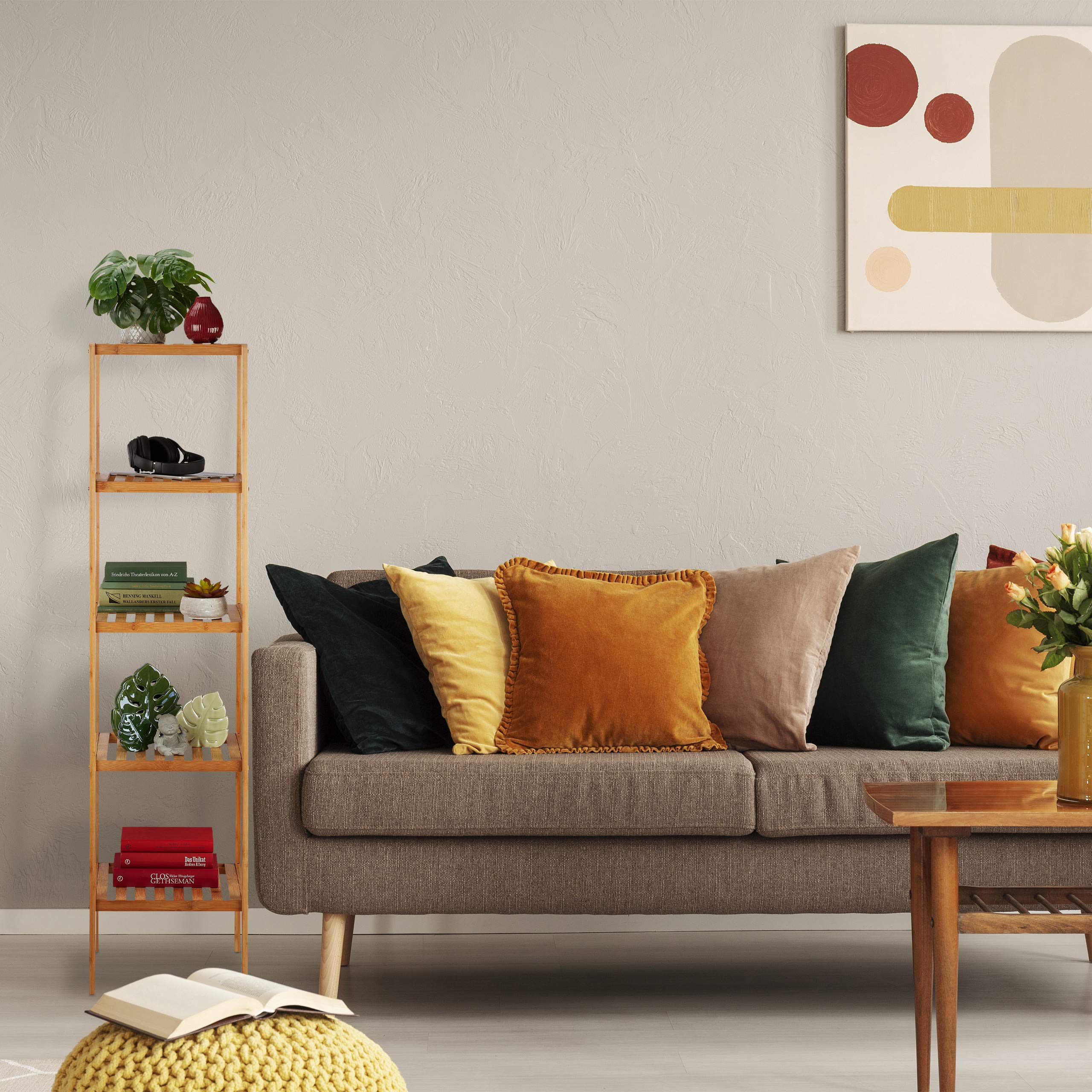 relaxdays-badregal-bambus-5-ablagen-140x34x33-cm-natur image 5