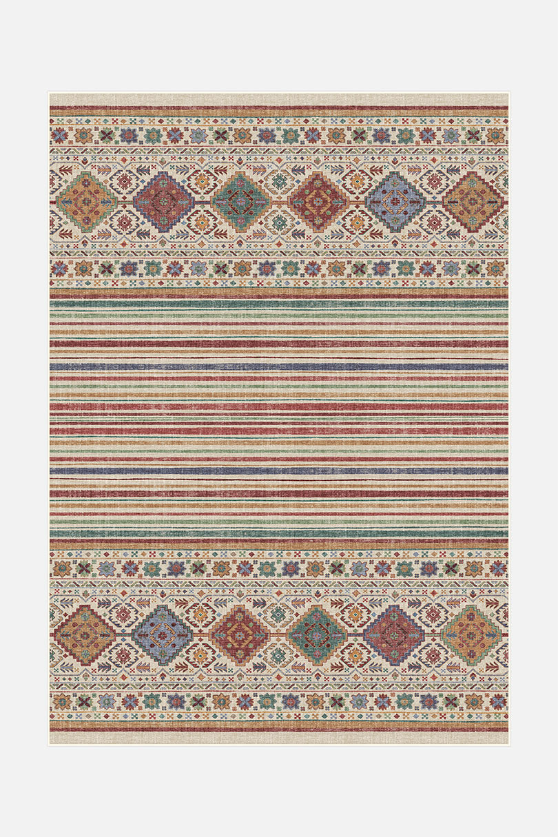 teppana-samira-bunt-teppich-waschbarer-boho-teppich image 1