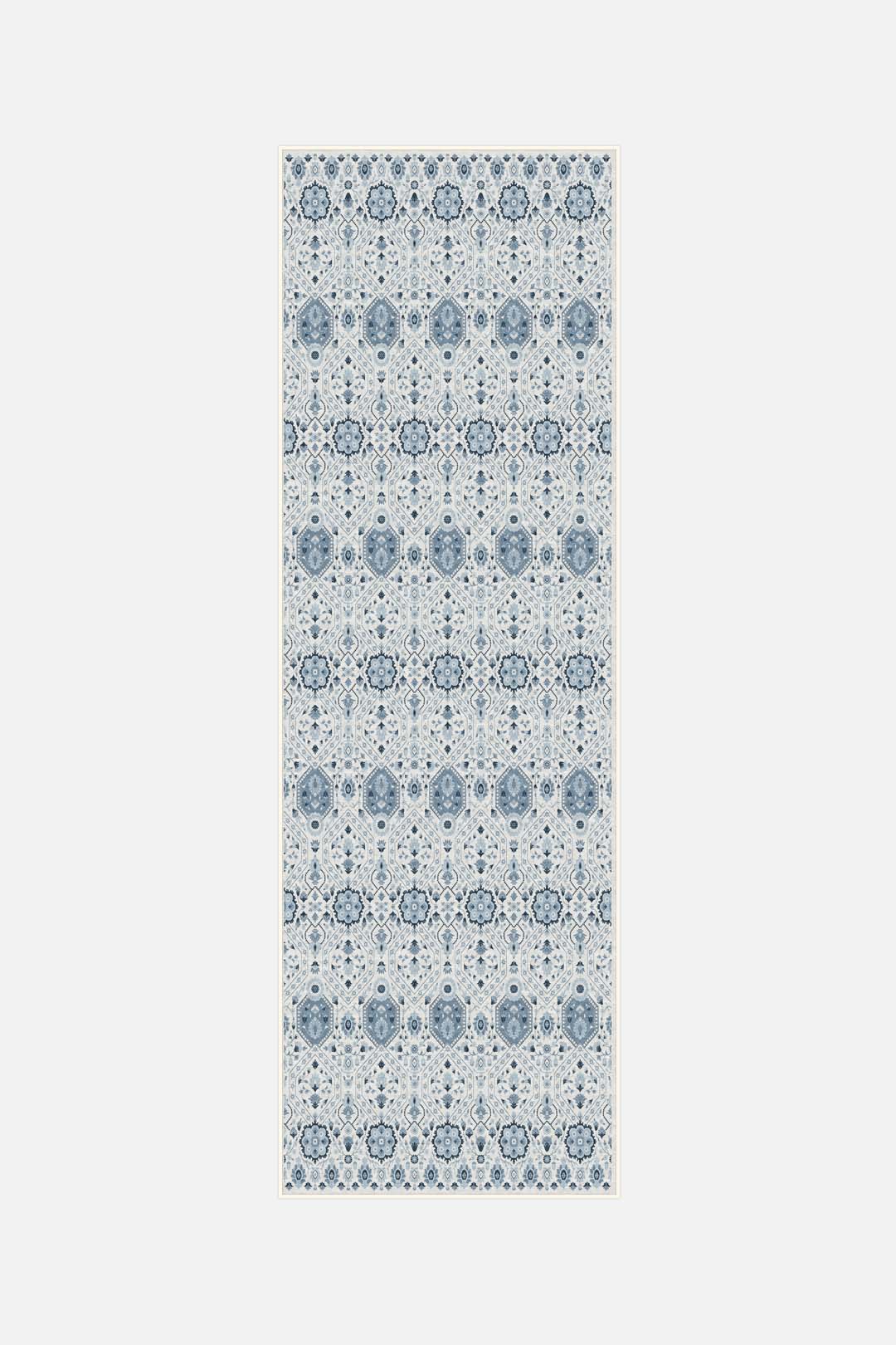 teppana-hangi-blau-waschbarer-teppich-floral-klassisch-blau-gr-n image 5