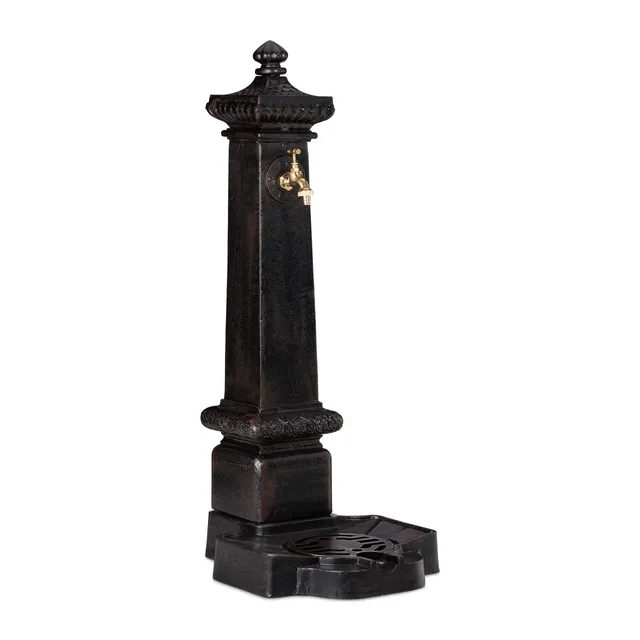 relaxdays-standbrunnen-xxl-antik-wassers-ule-mit-hahn-und-becken-100-x-38-x-47-c image 1