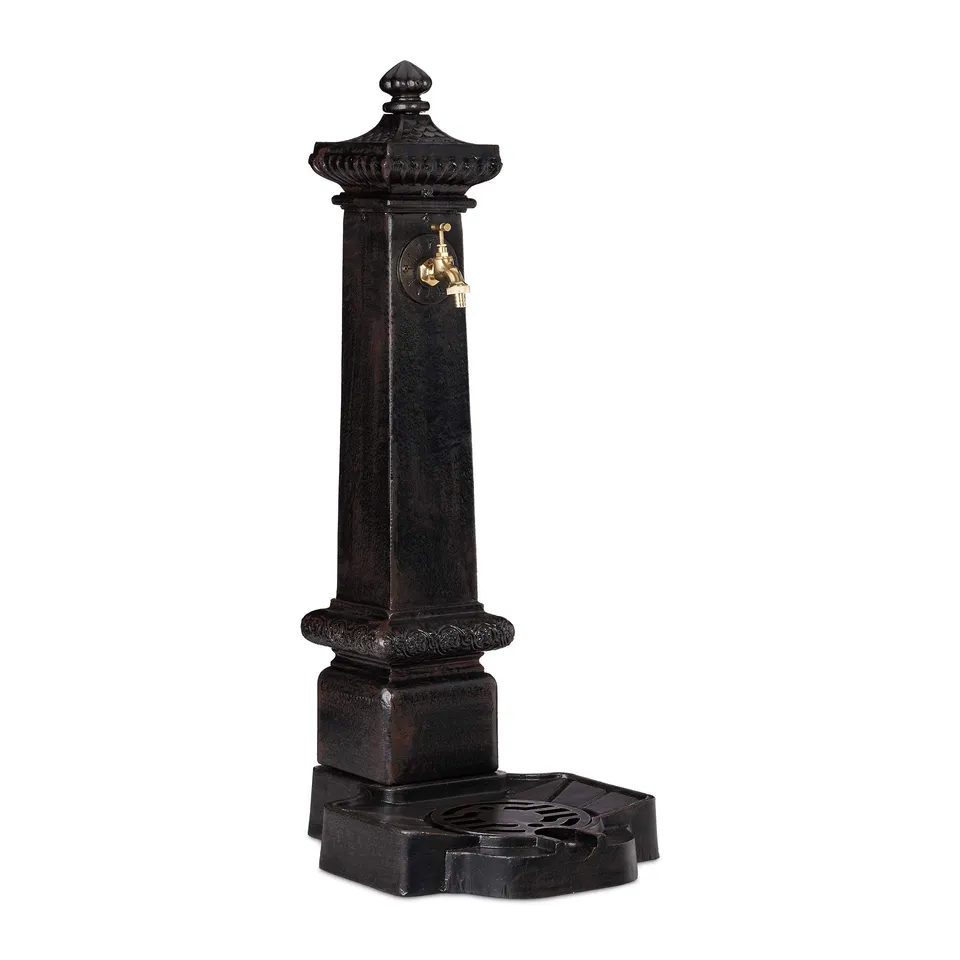 relaxdays-standbrunnen-xxl-antik-wassers-ule-mit-hahn-und-becken-100-x-38-x-47-c image 1