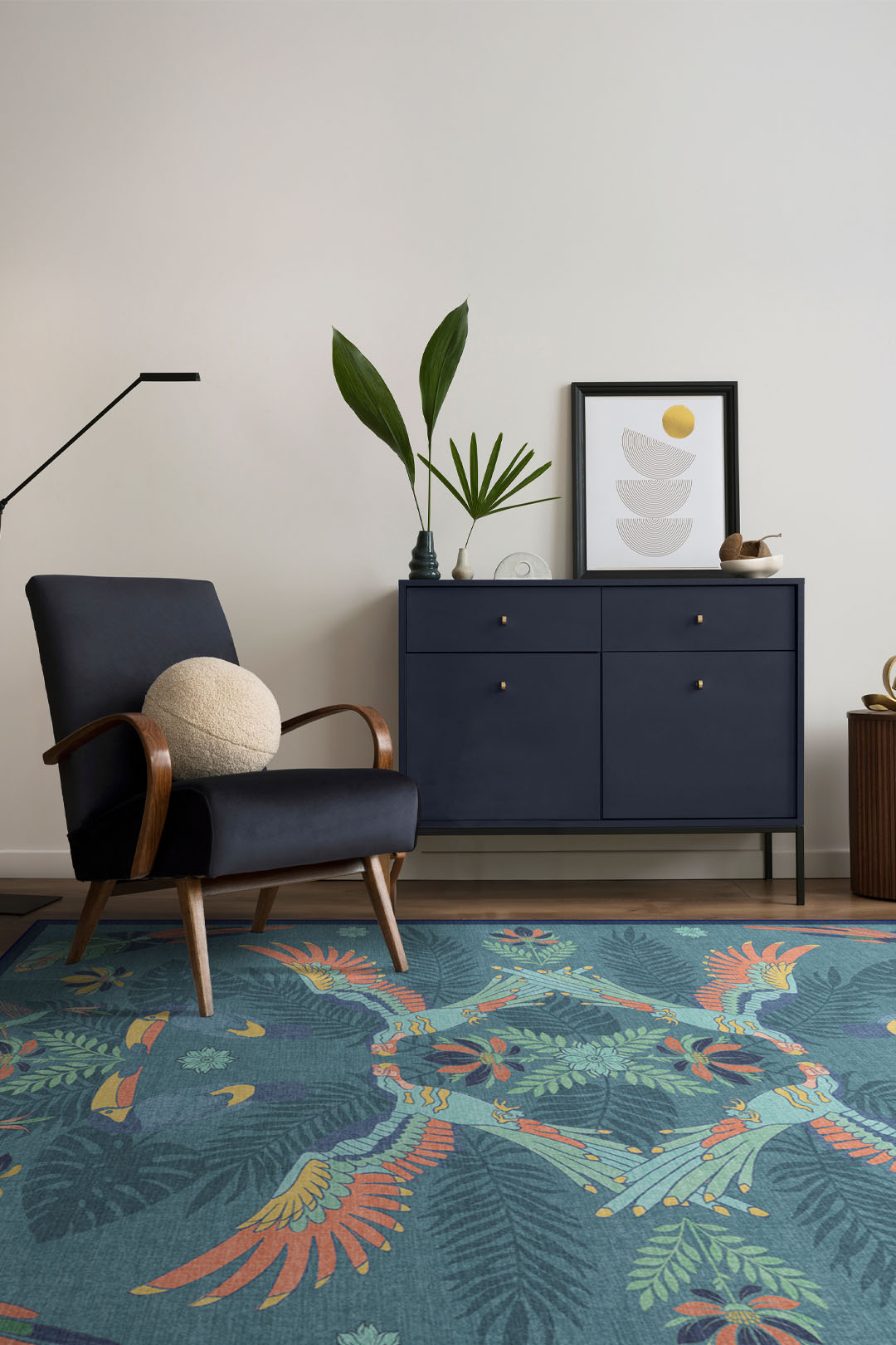 teppana-tropenv-gel-blau-teppich-waschbarer-indoor-teppich image 4
