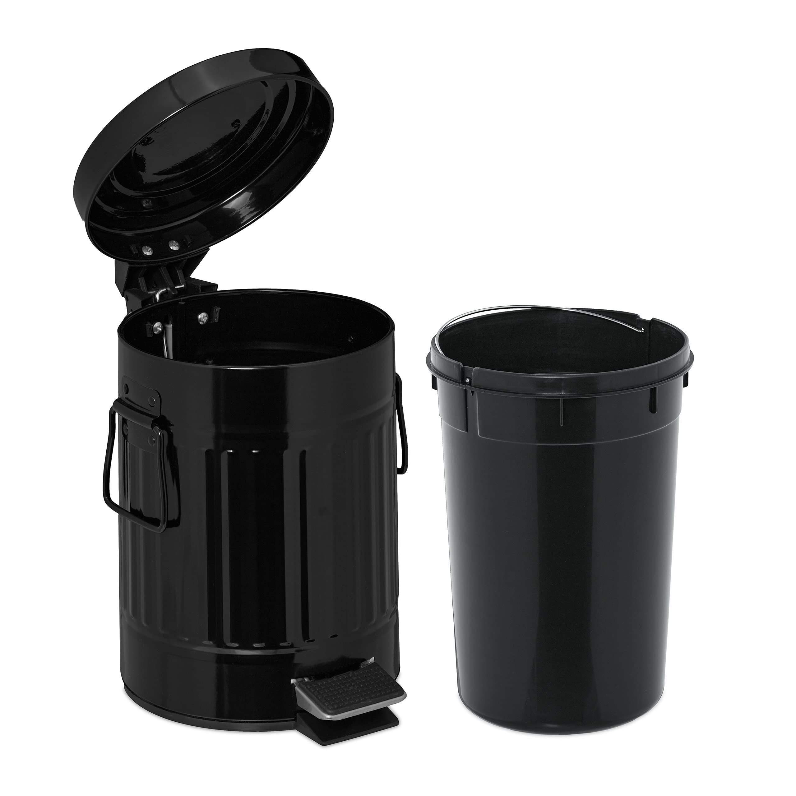 relaxdays-kosmetikeimer-3-l-metall-schwarz-mit-absenkautomatik image 6