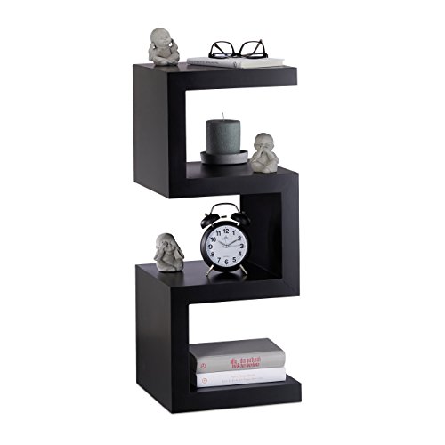 relaxdays-retro-standregal-zickzack-75x30x30-cm-schwarz image 7