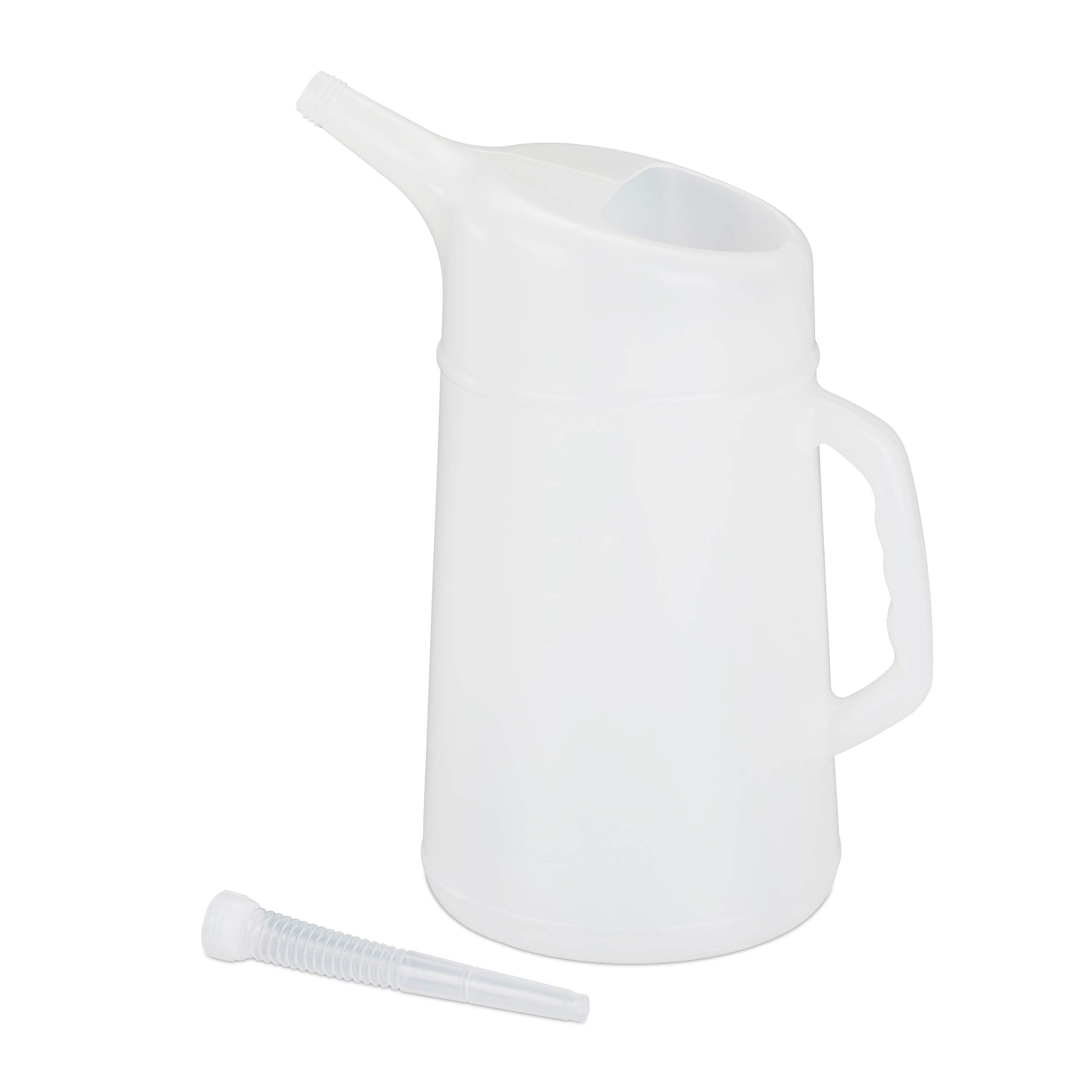 relaxdays-lkanne-5-l-mit-flexiblem-einf-llstutzen-und-skala-wei image 1