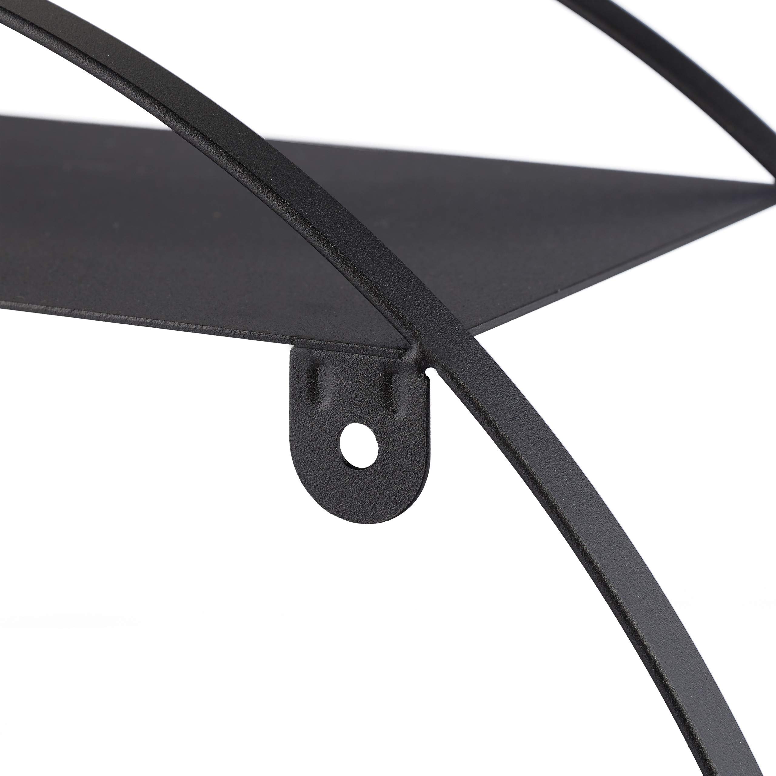 relaxdays-wandregal-rund-schwarz-metall-36-5-cm-3-ablagen-12-cm-tief image 7