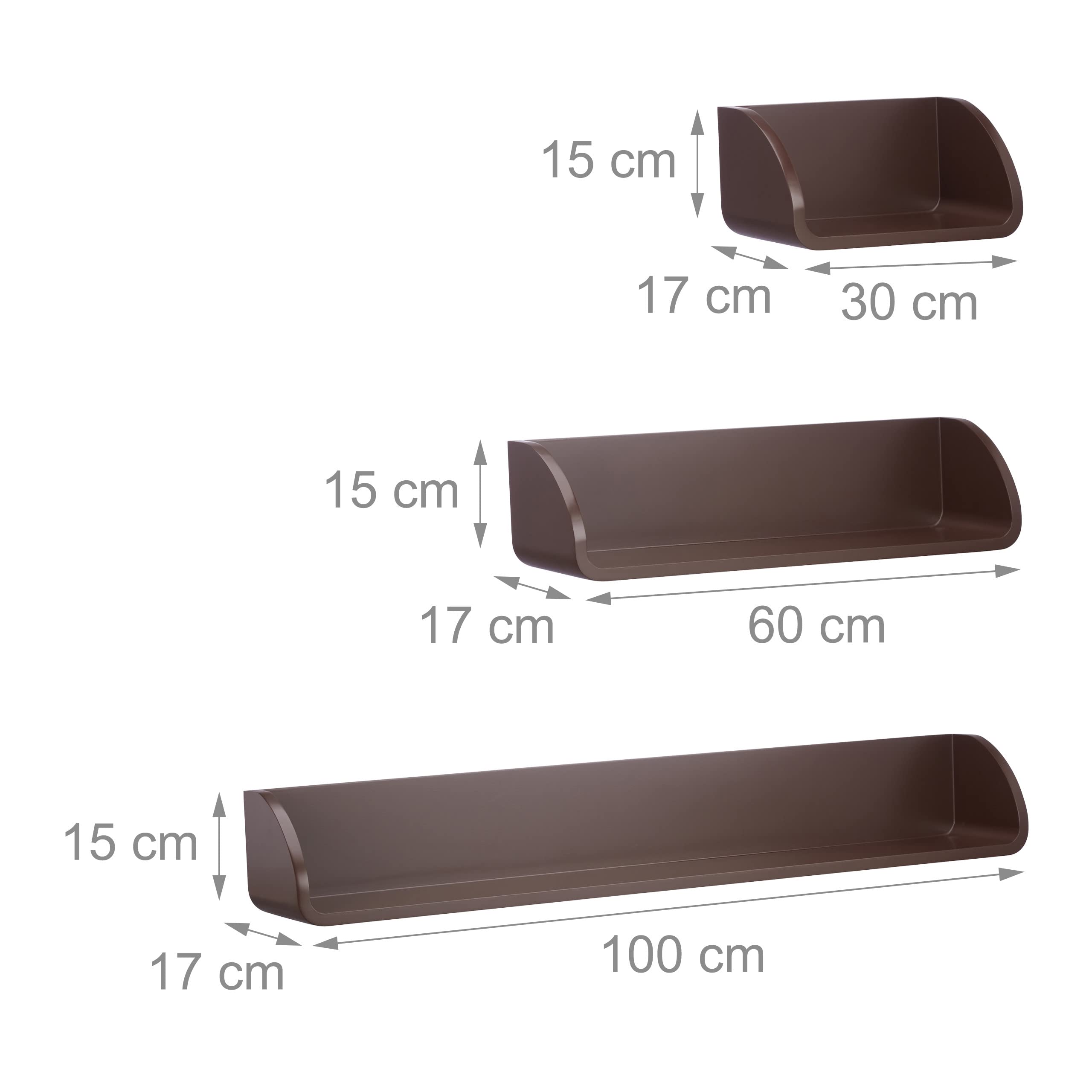 relaxdays-wandregal-3er-set-17cm-tiefe-braun image 4