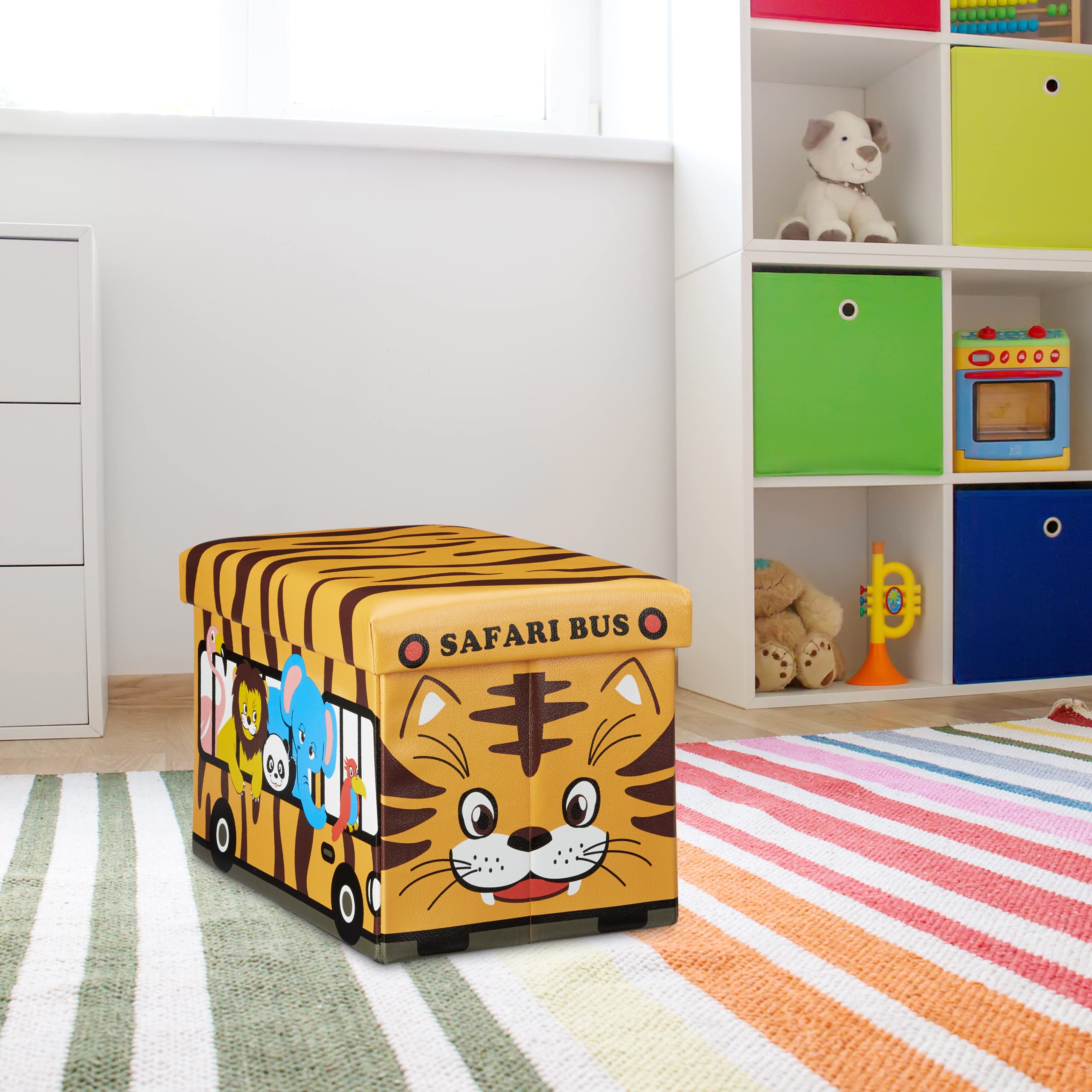 relaxdays-spielzeugkiste-tiger-sitzhocker-32-x-48-x-32-cm-safari-bus-37-l image 6