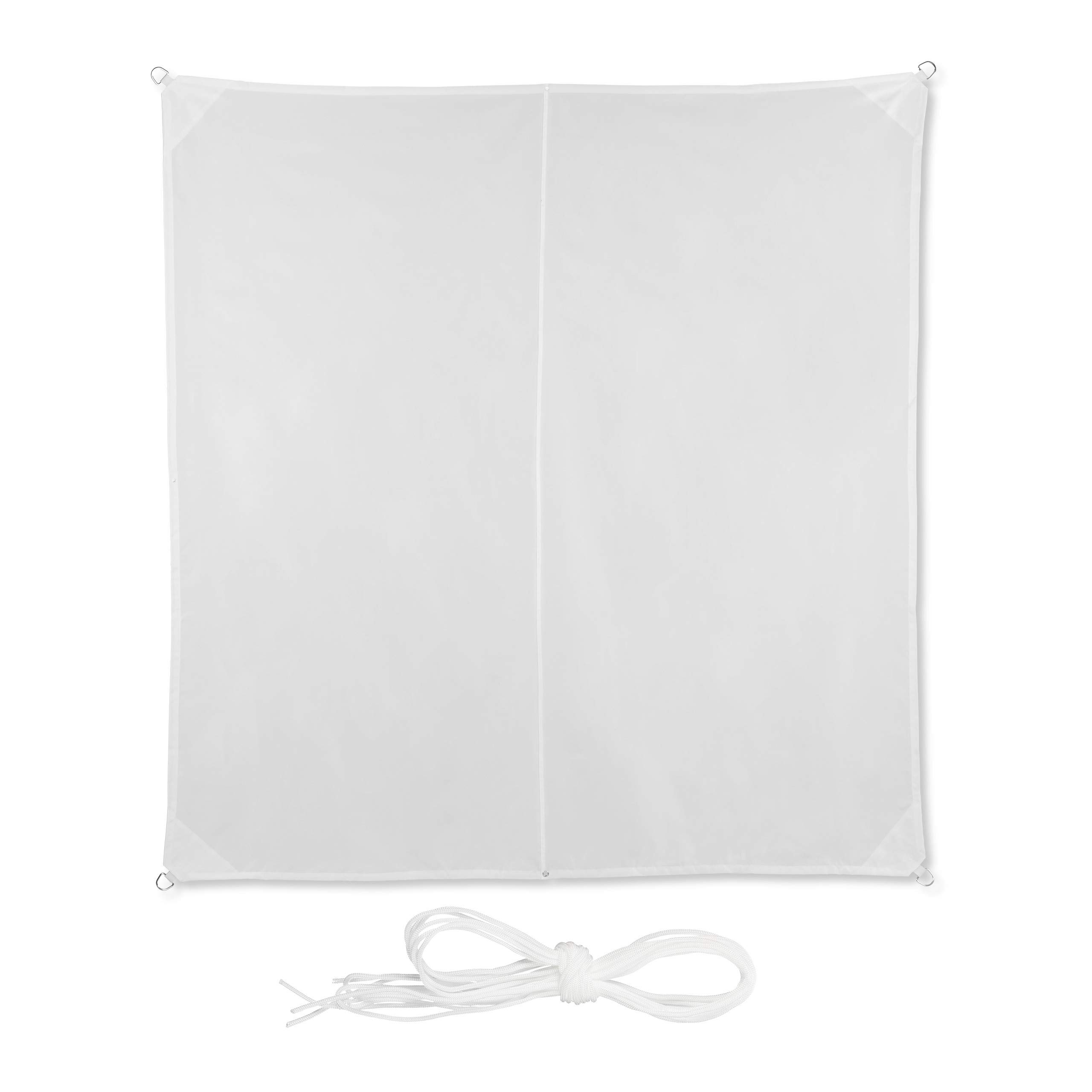 relaxdays-sonnensegel-quadratisch-3x3-m-wei-wasserabweisend image 1