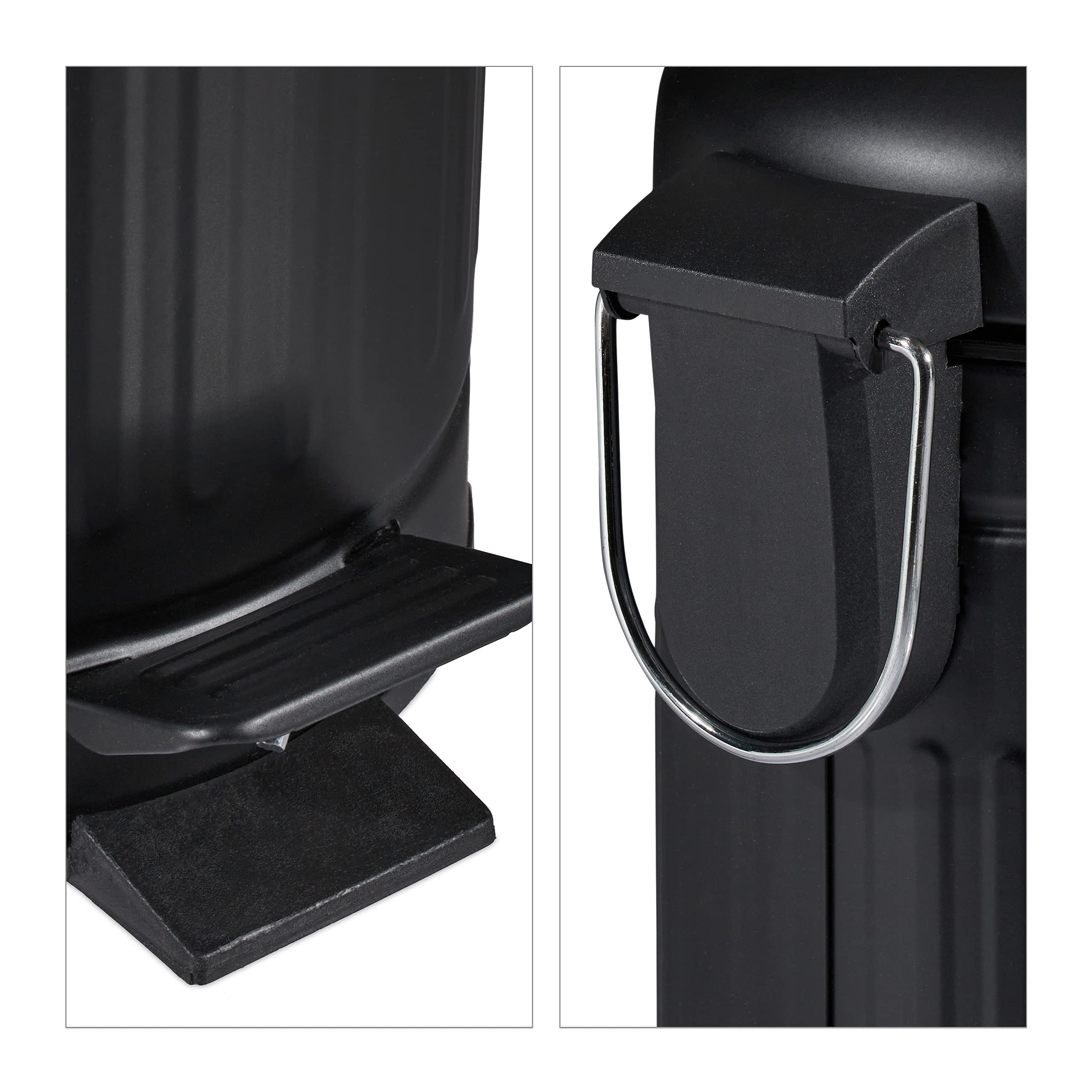 relaxdays-kosmetikeimer-3-liter-treteimer-metall-schwarz image 8