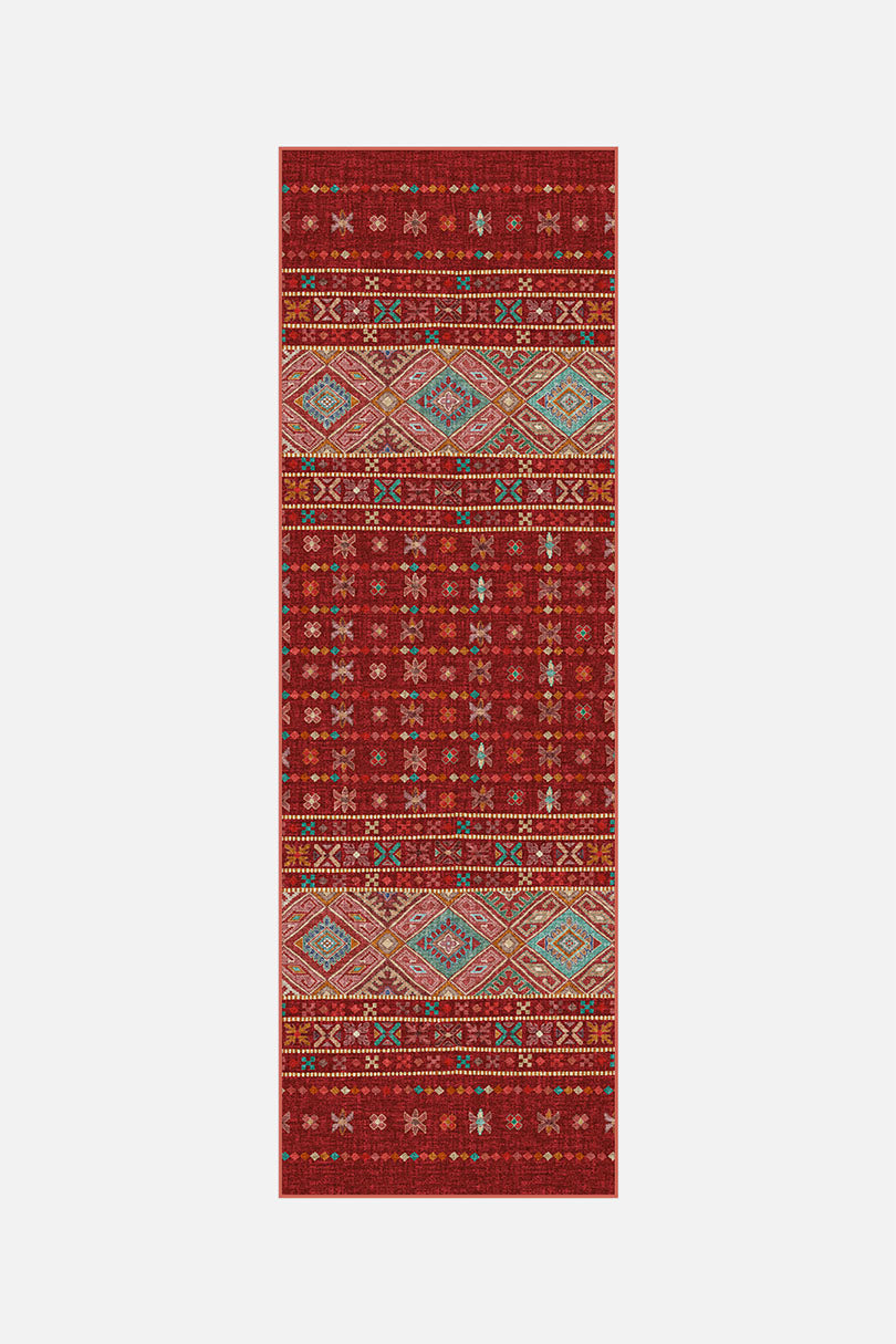 teppana-noura-rubin-teppich-rot-waschbar-boho image 5