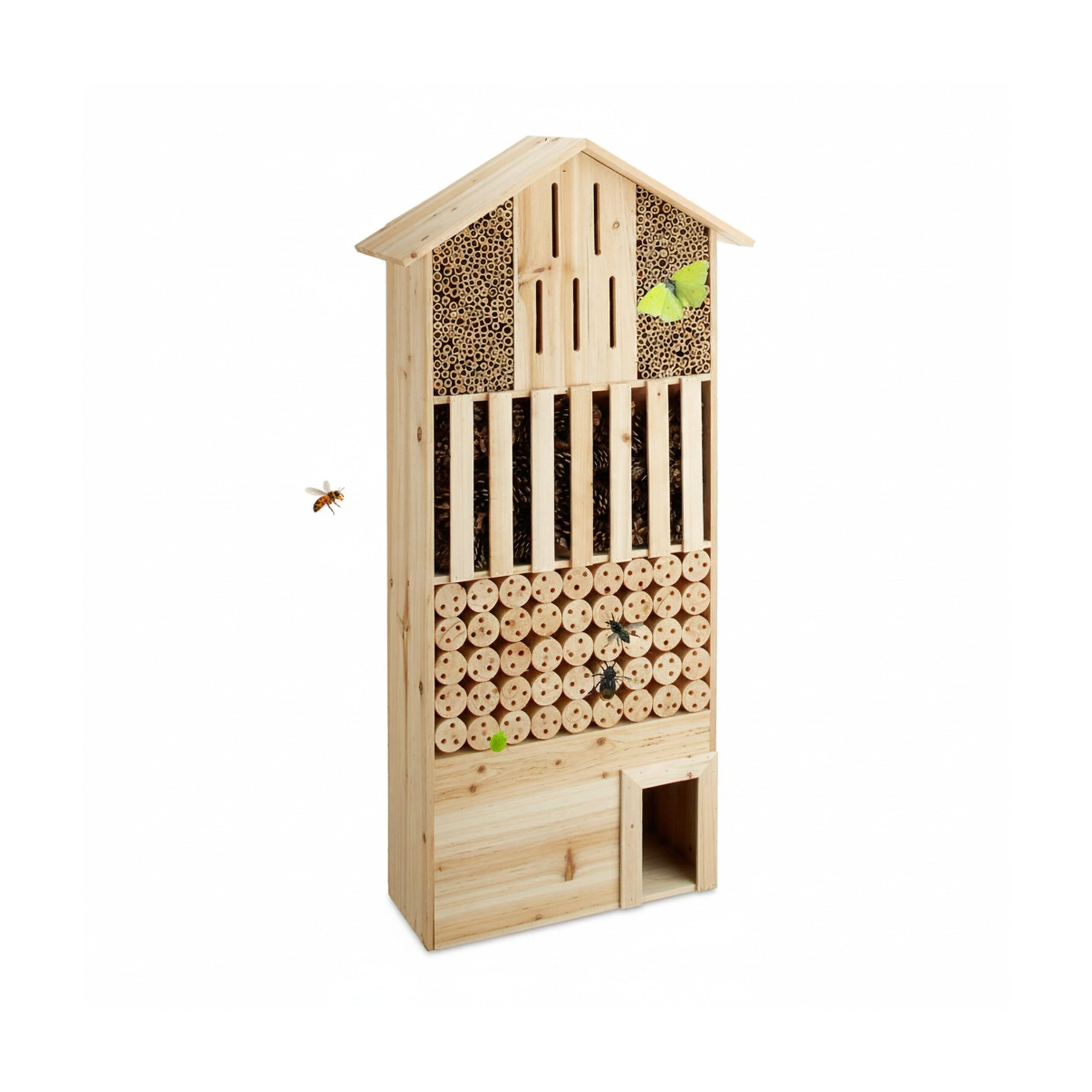 relaxdays-insektenhotel-xxl-stehend-mit-igelhaus-118-x-57-x-24-cm-natur image 5