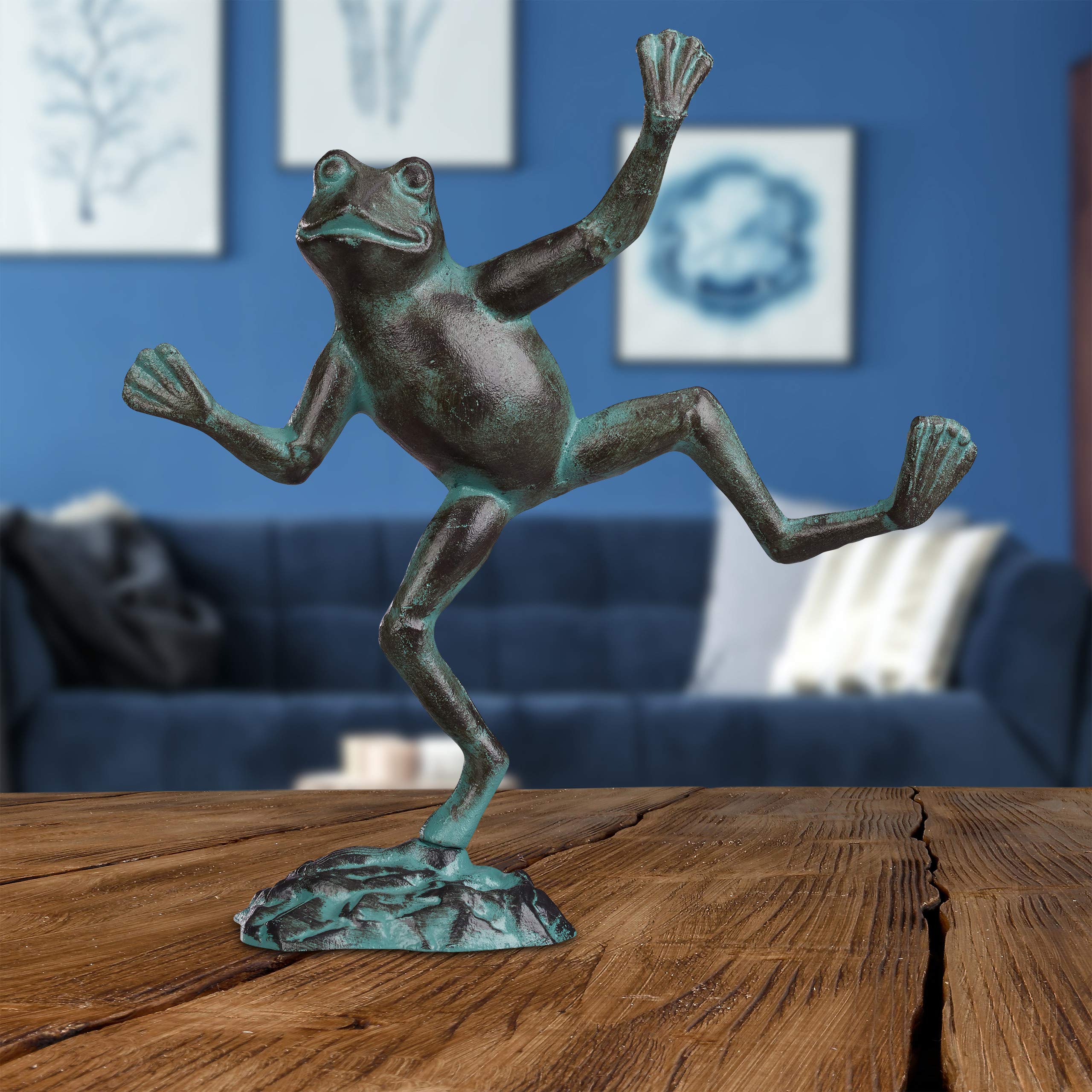 relaxdays-gartenfigur-frosch-gr-e-l-aus-gusseisen-gr-n image 5