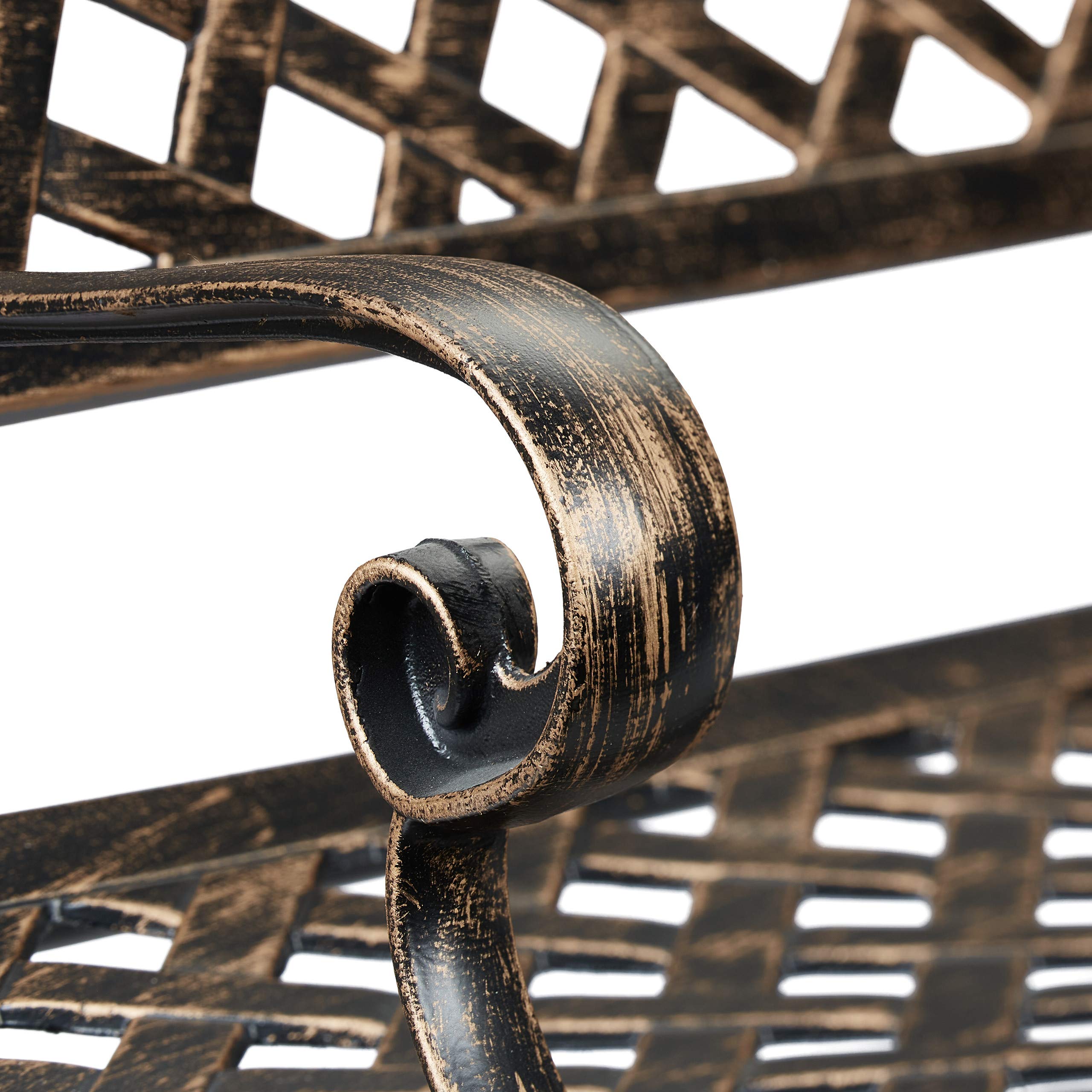 relaxdays-gartenbank-2-sitzer-aluminium-82x102x60-cm-schwarz-bronze-antik image 6