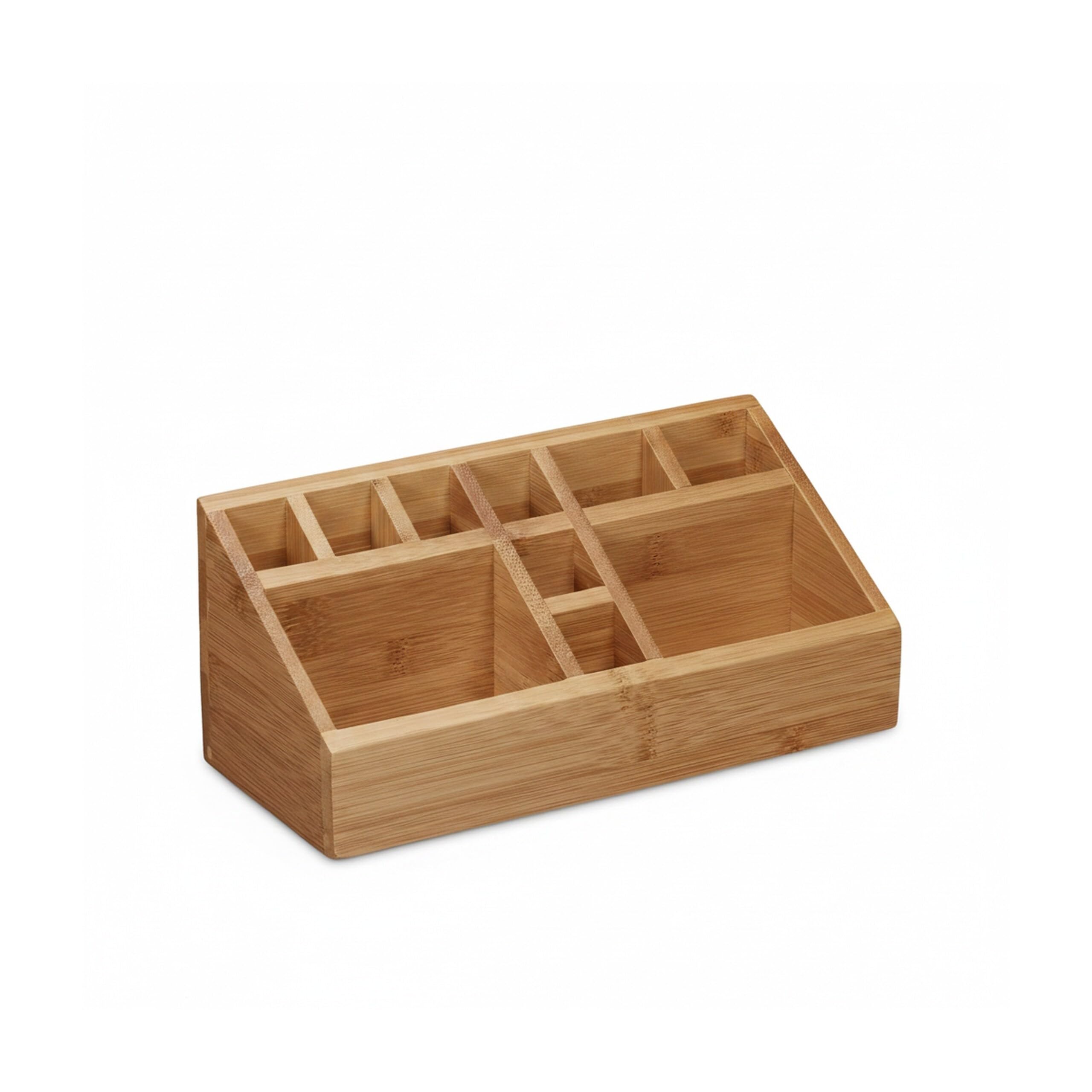 relaxdays-schreibtischorganizer-bambus-10-f-cher-23x10x10-cm-natur image 6