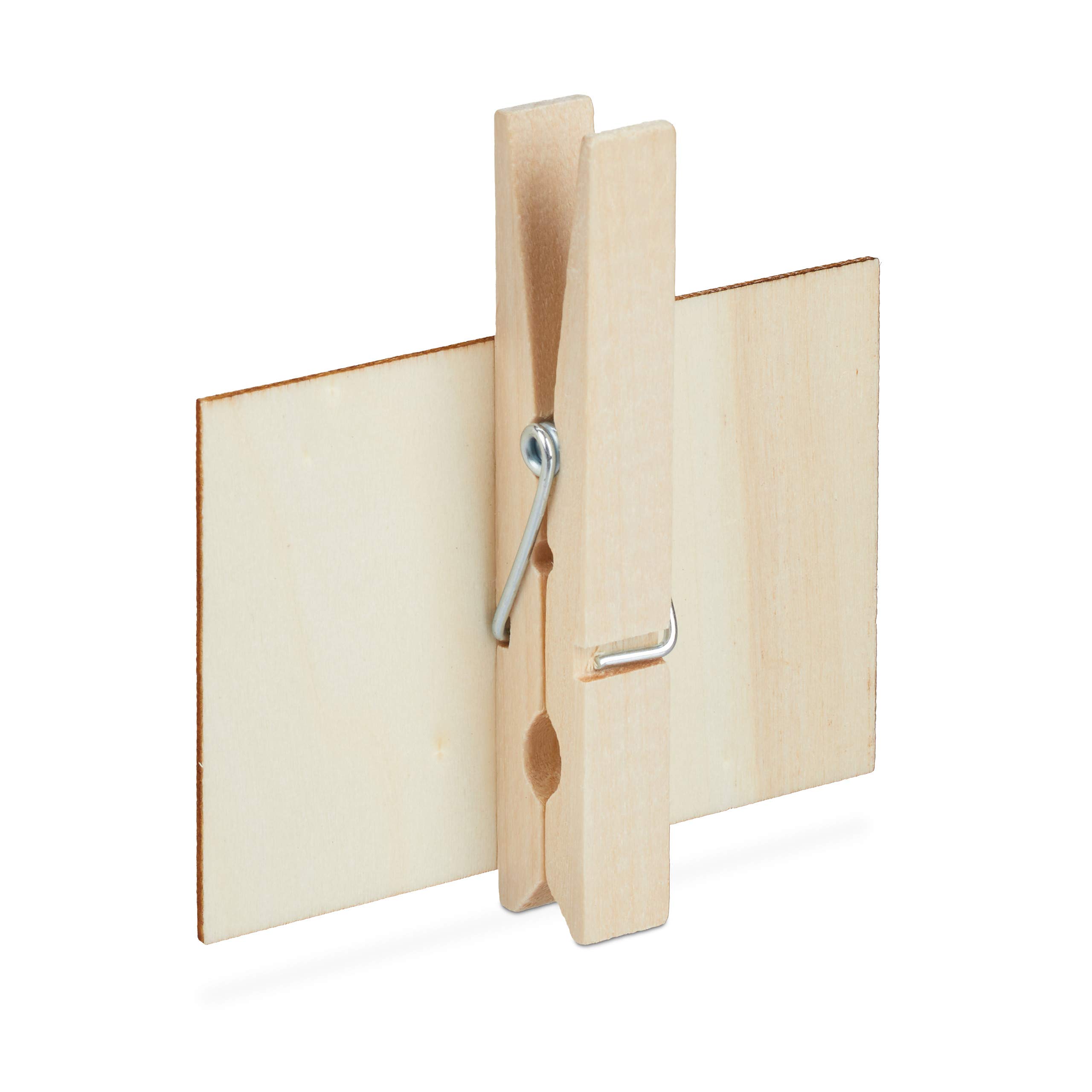 relaxdays-tafelklammern-20er-set-holz-mit-kreide-natur-schwarz-7x7-5x1-5-cm image 7