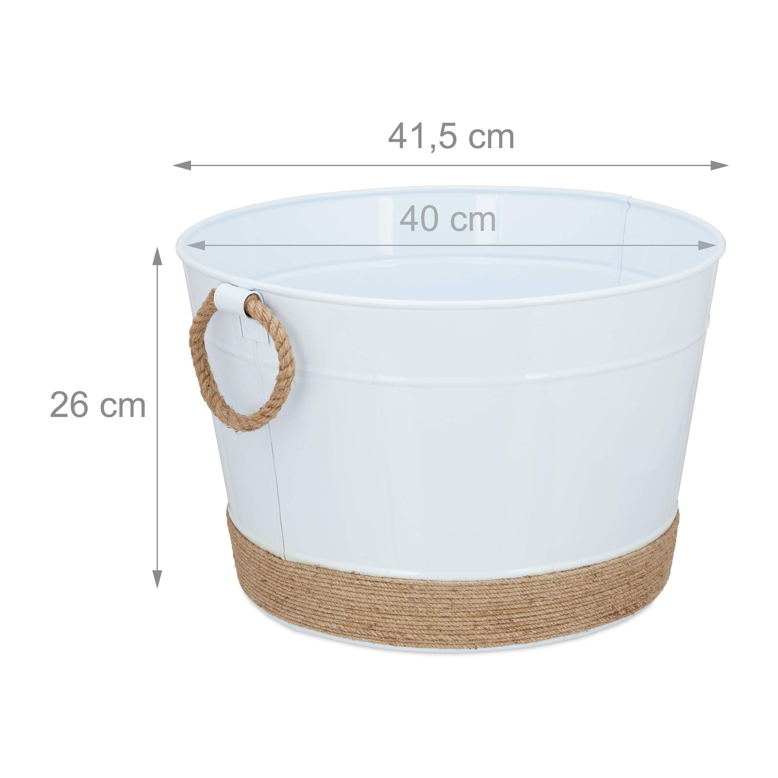 relaxdays-zinkwanne-rund-30-l-getr-nkek-hler-pflanztopf-wei-hxd-26x41-5-cm image 4