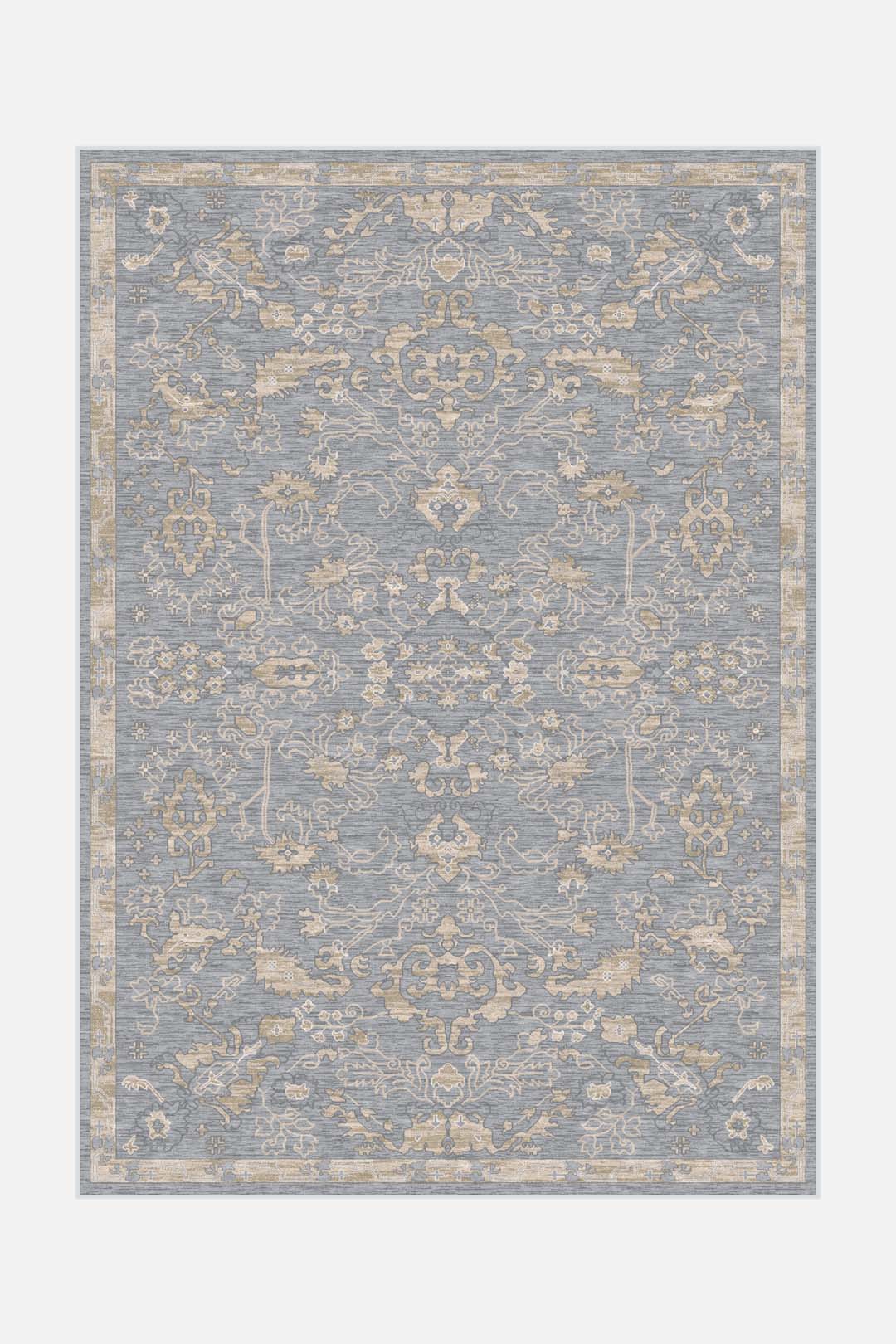 teppana-lavendel-silber-teppich-moderner-waschbarer-teppich image 1