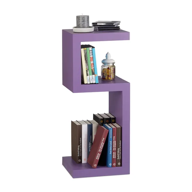 relaxdays-standregal-retro-s-form-3-ablagen-75-x-30-x-30-cm-violett image 1
