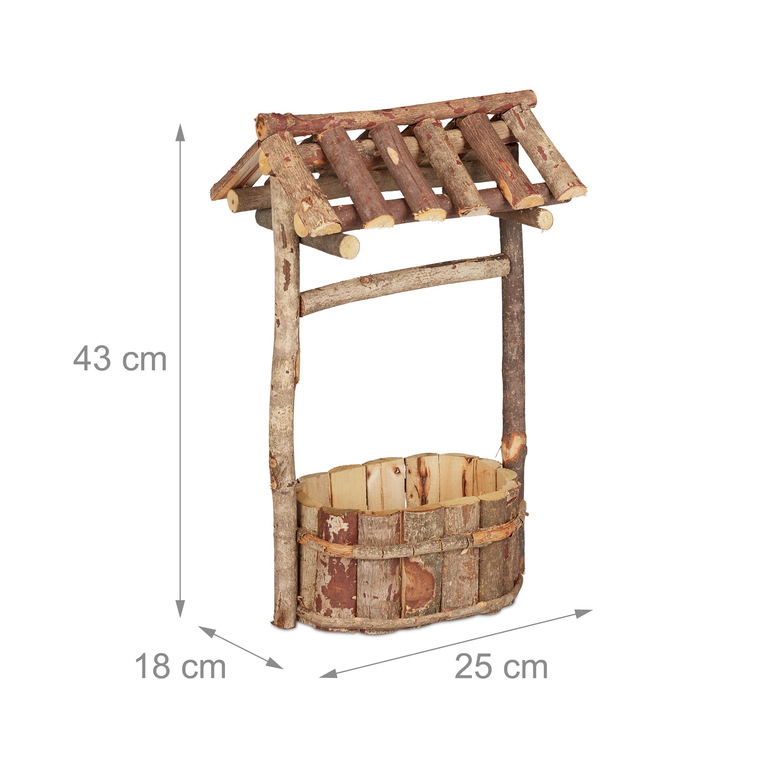 relaxdays-holzbrunnen-garten-zierbrunnen-mit-rinde-43-x-25-x-18-cm image 4
