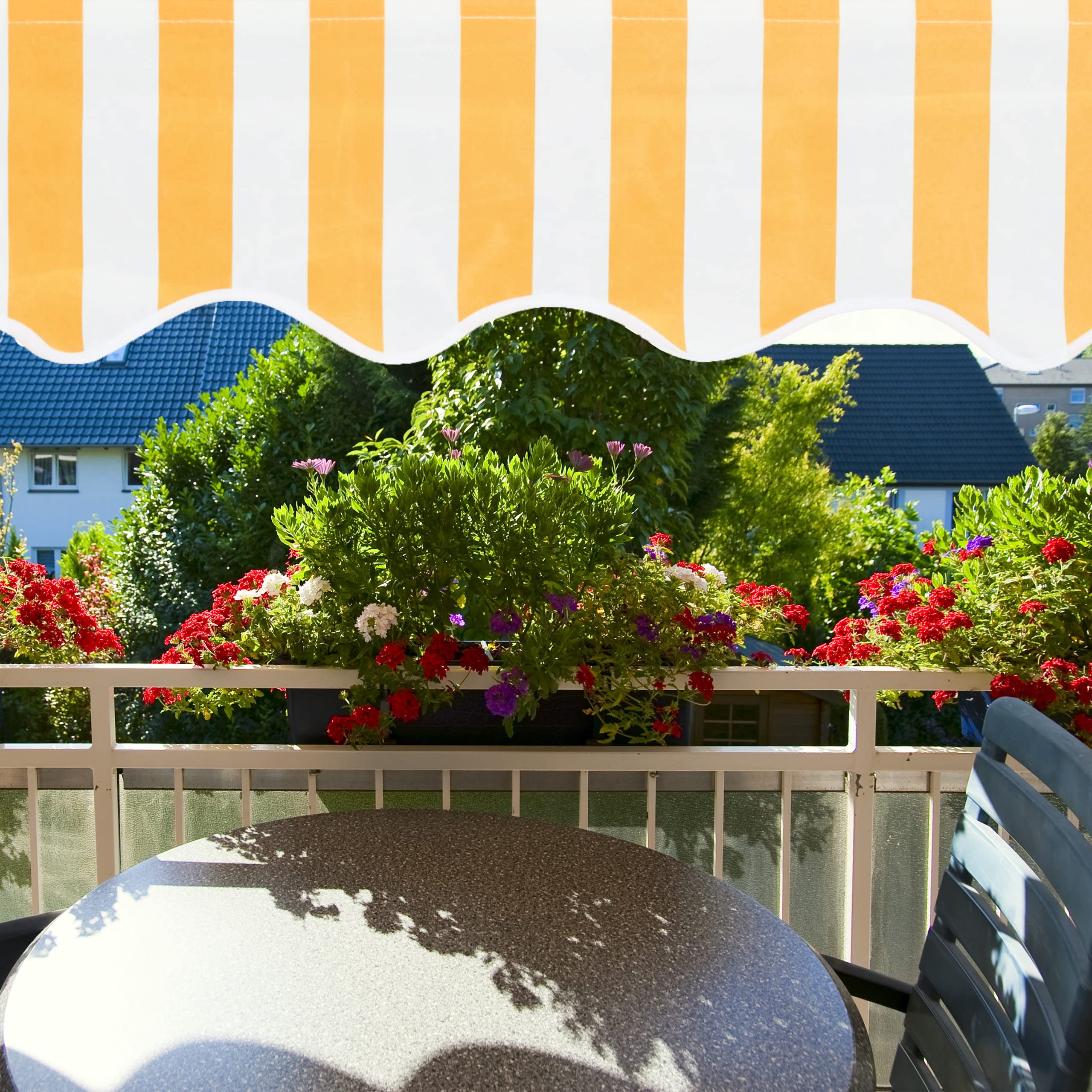 relaxdays-klemmmarkise-balkon-300-cm-fallarm-ohne-bohren-gestreift image 3