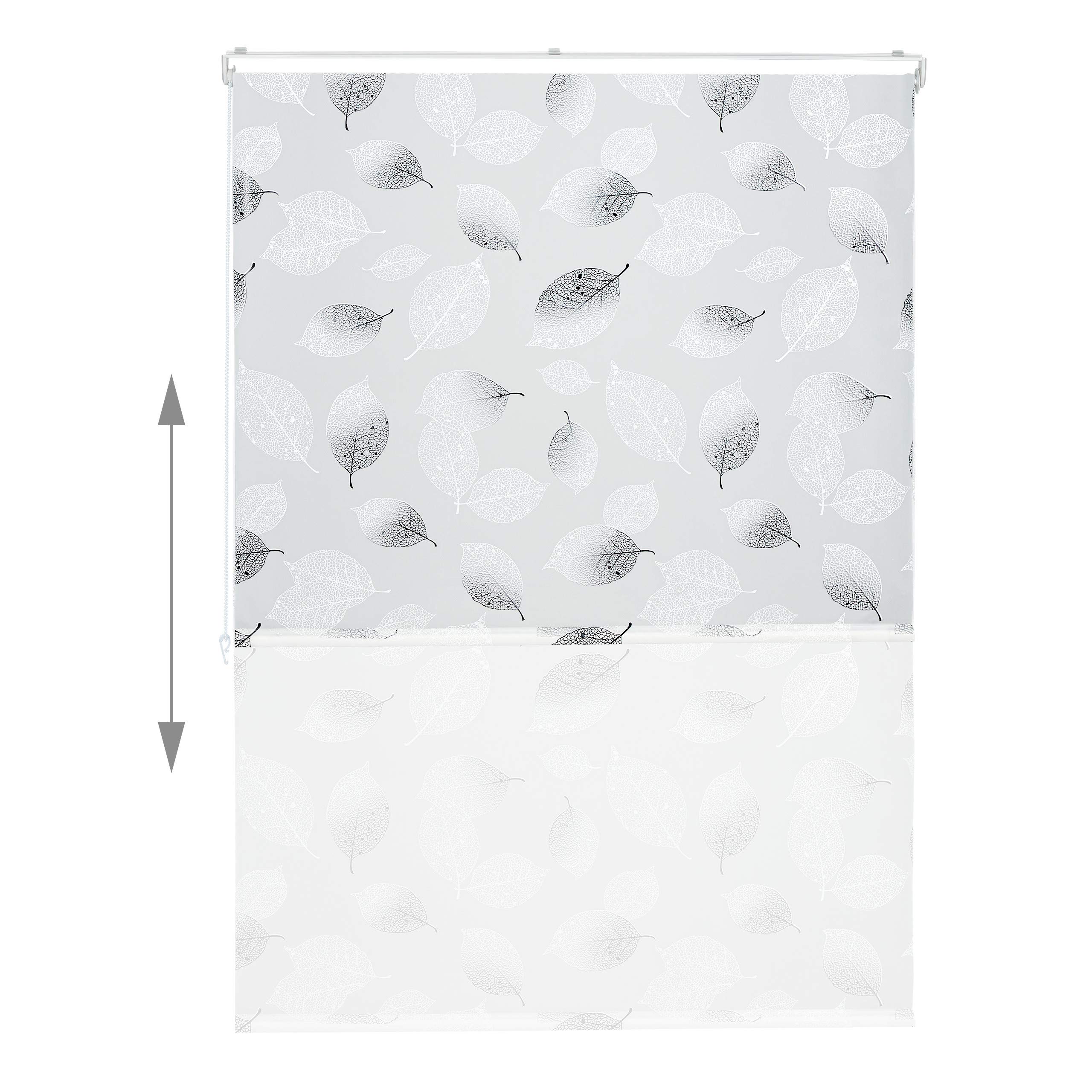 relaxdays-duschrollo-120-x-240-cm-blatt-muster-schwarz-wei image 6