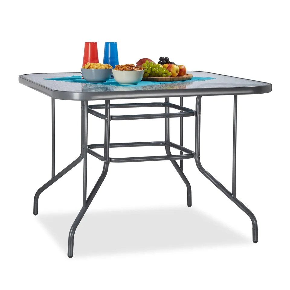 relaxdays-gartentisch-glas-struk-100-x-100-cm-anthrazit image 1