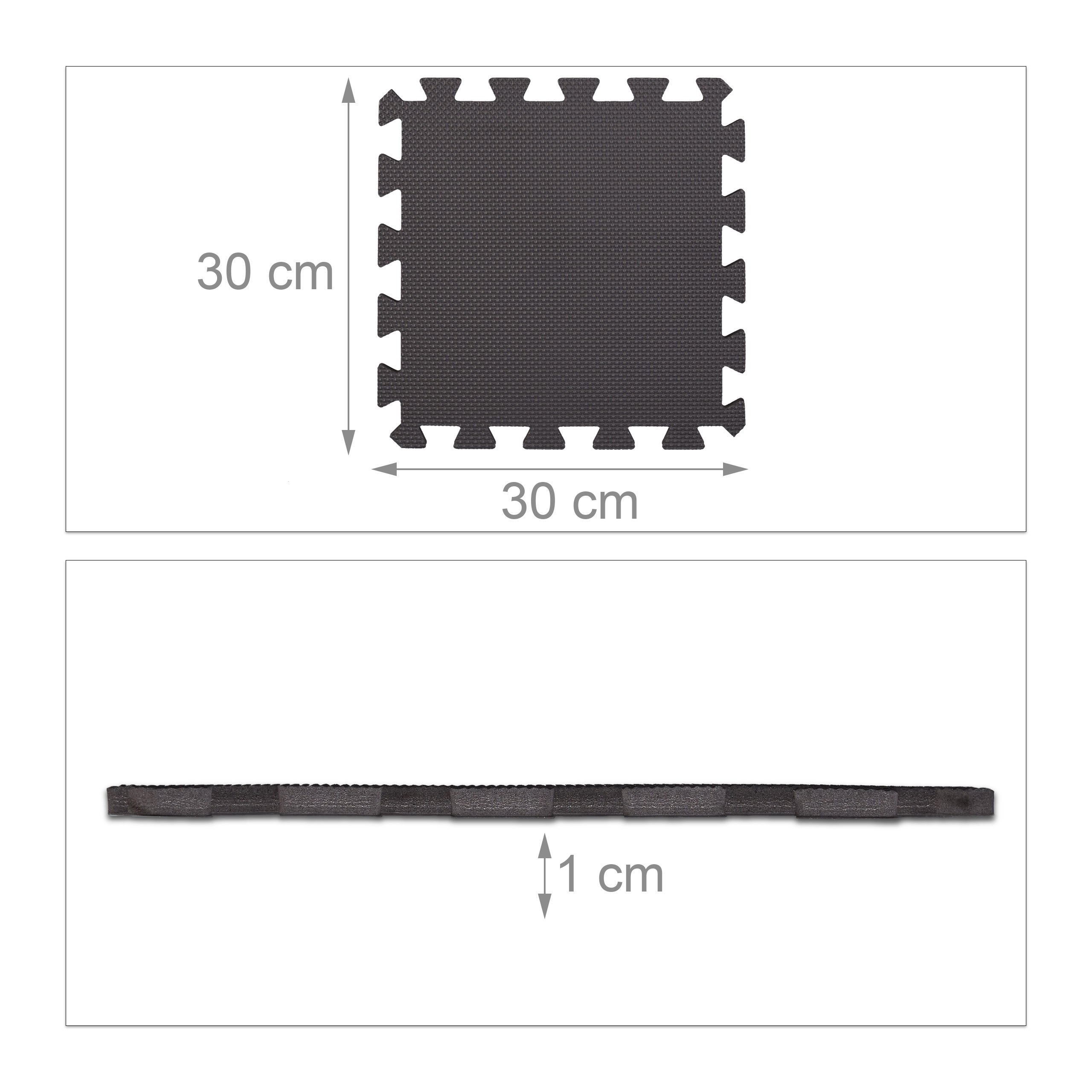 relaxdays-bodenschutzmatte-24er-set-schwarz-30x30-cm-2-1-m image 2