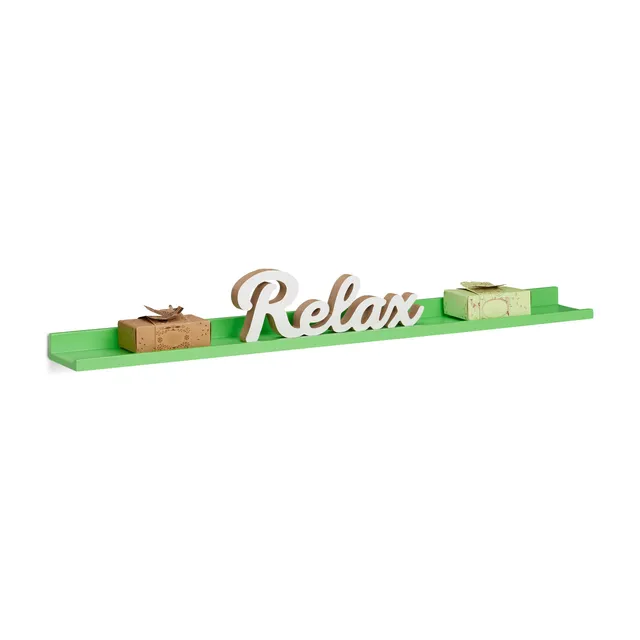 relaxdays-schweberegal-schmal-80-x-10-cm-mdf-gr-n image 1