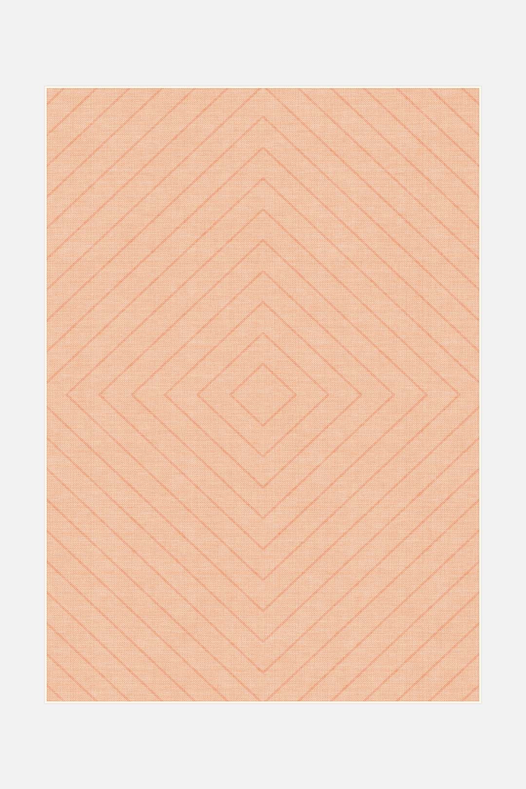 teppana-diamond-papaya-teppich-waschbarer-teppich-gelb-orange image 1