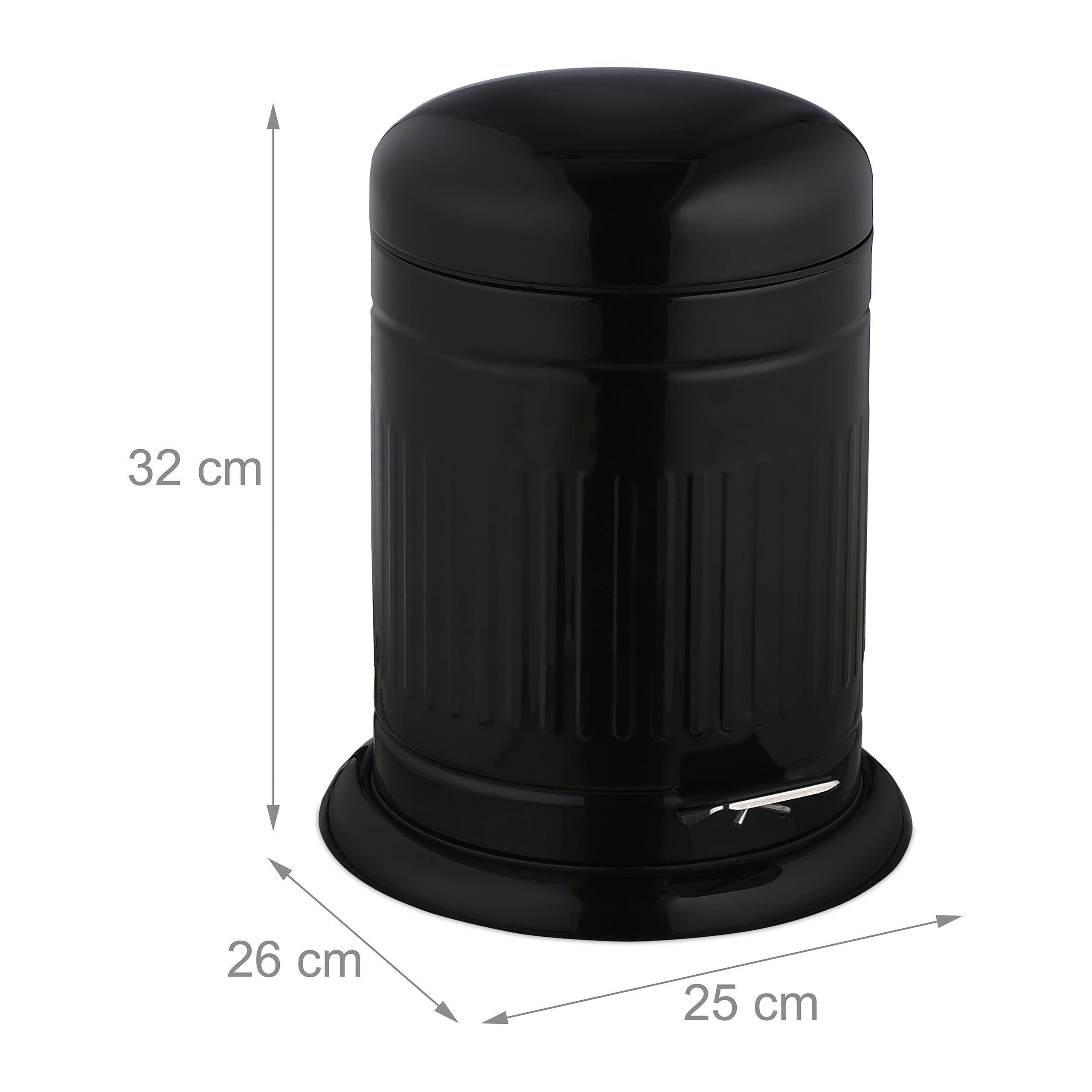 relaxdays-kosmetikeimer-5-liter-mit-treteimer-und-soft-close-in-schwarz image 4
