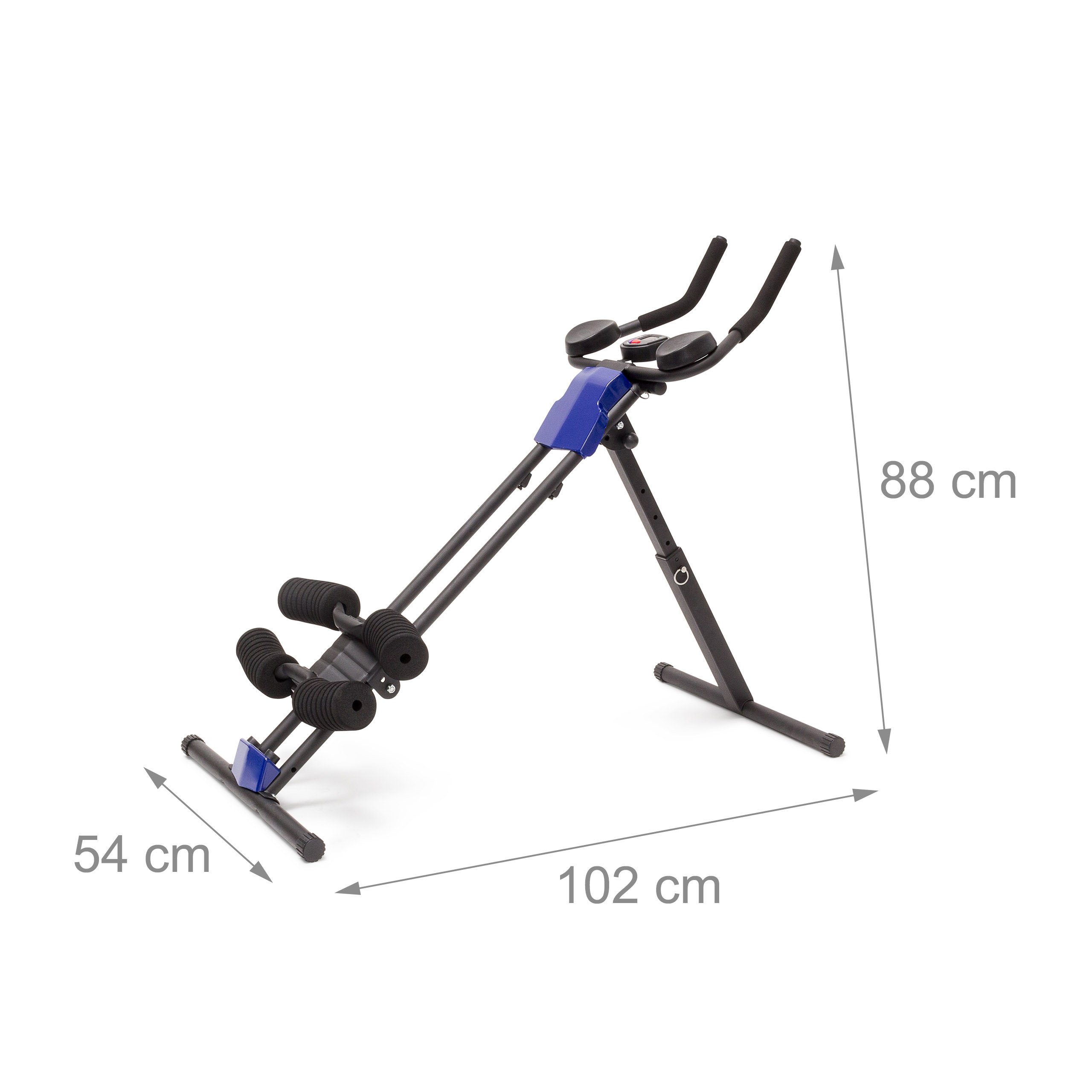 relaxdays-bauchtrainer-klappbar-mit-trainingscomputer-schwarz-82x54x102-cm image 3
