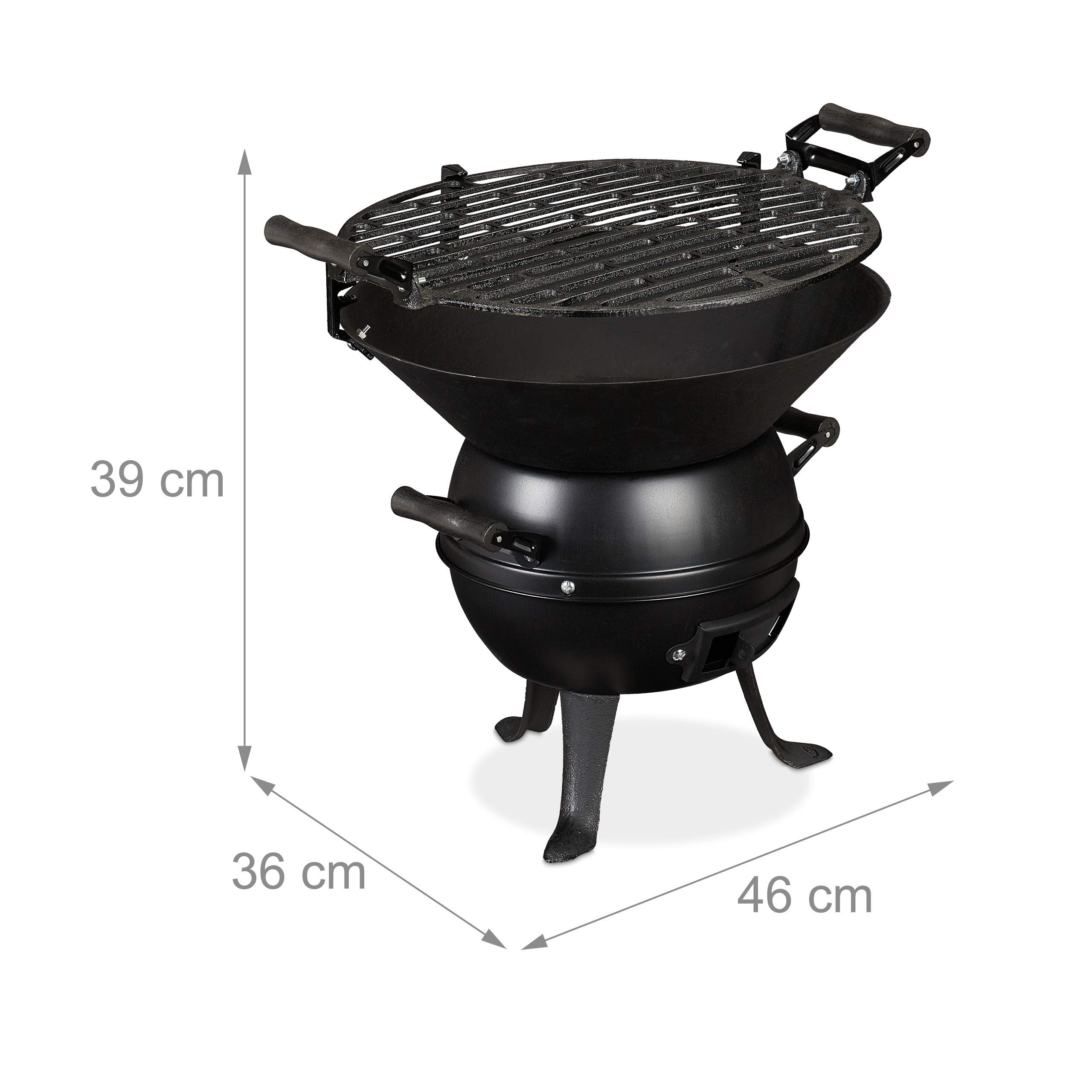 relaxdays-grillfass-holzkohlegrill-gusseisen-35-cm-h-henverstellbar-schwarz image 4