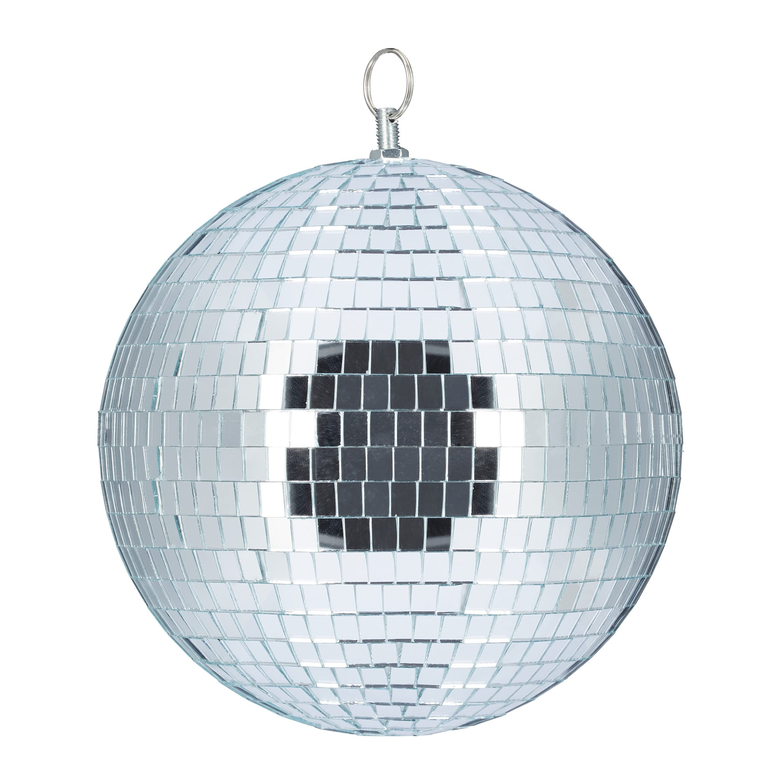 relaxdays-discokugel-zum-aufh-ngen-20-cm-silber image 1