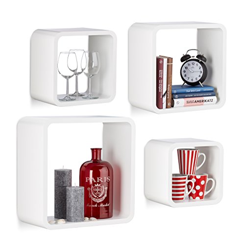 relaxdays-wandregal-cube-4er-set-quadratisch-mdf-wei image 8
