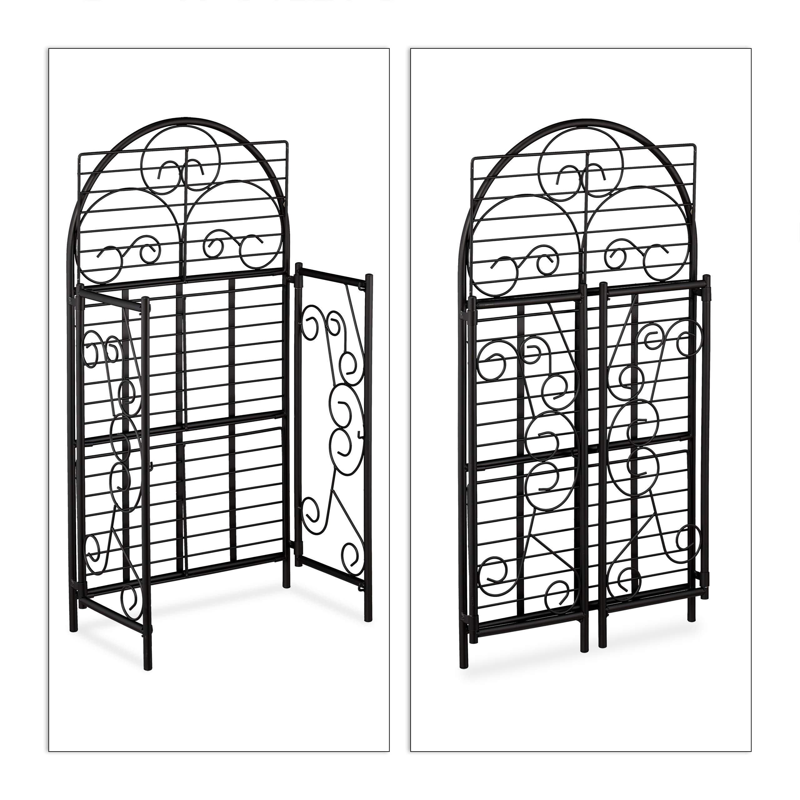 relaxdays-blumenregal-klappbar-3-ebenen-aus-metall-83x44-5x25-cm-schwarz image 6