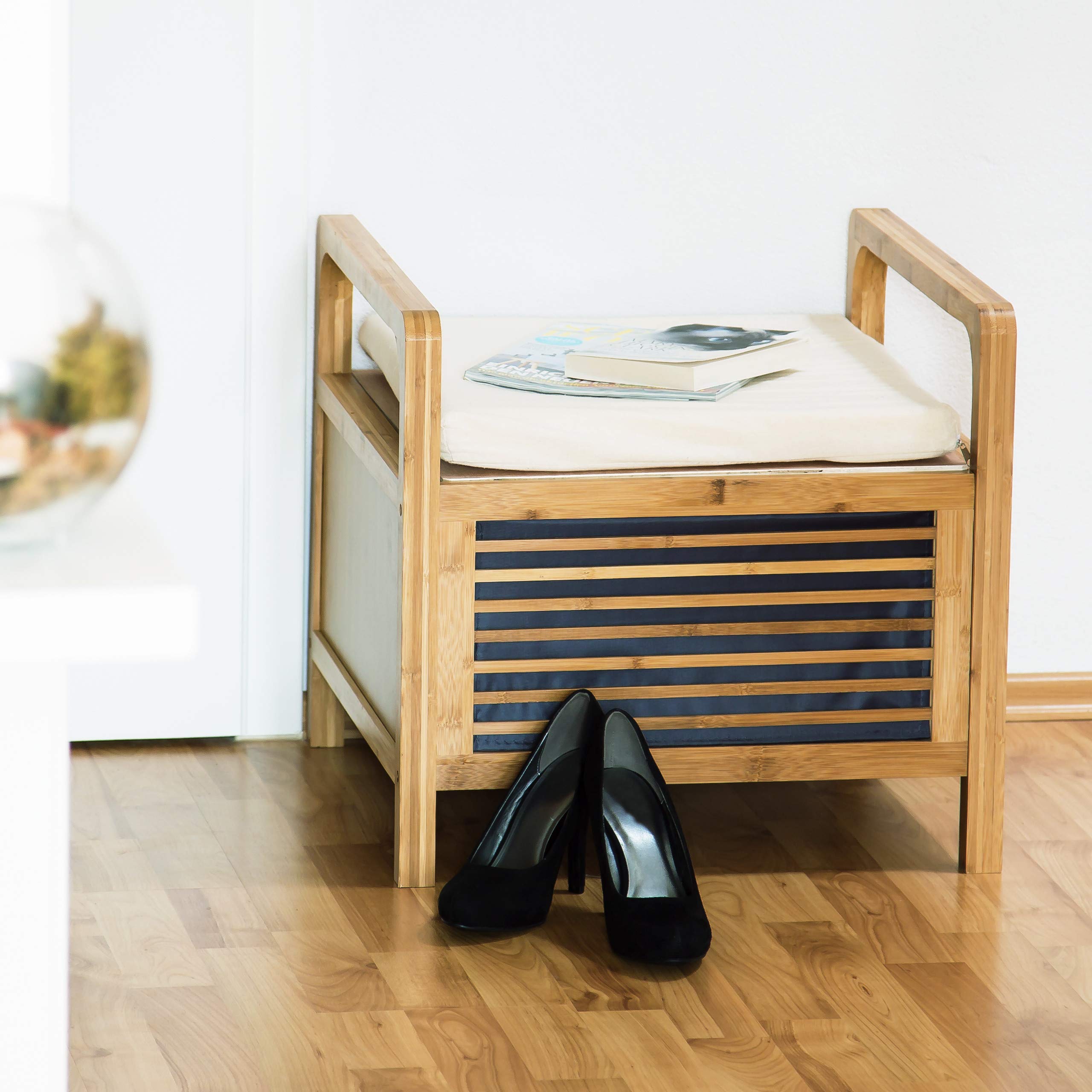 relaxdays-sitzhocker-bambus-m-mit-stauraum-natur-46x50-5x50-cm image 2