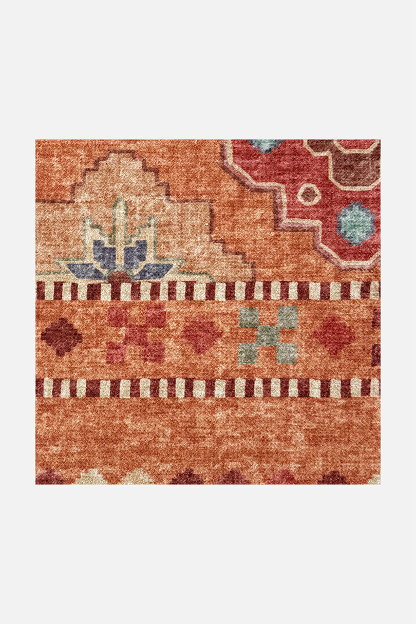 teppana-noura-zimt-teppich-waschbarer-boho-teppich-bunt image 3