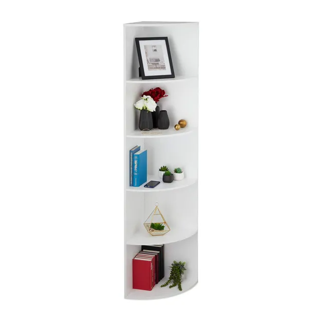 relaxdays-eckregal-mit-5-ablagen-180-x-57-x-40-cm-wei image 1